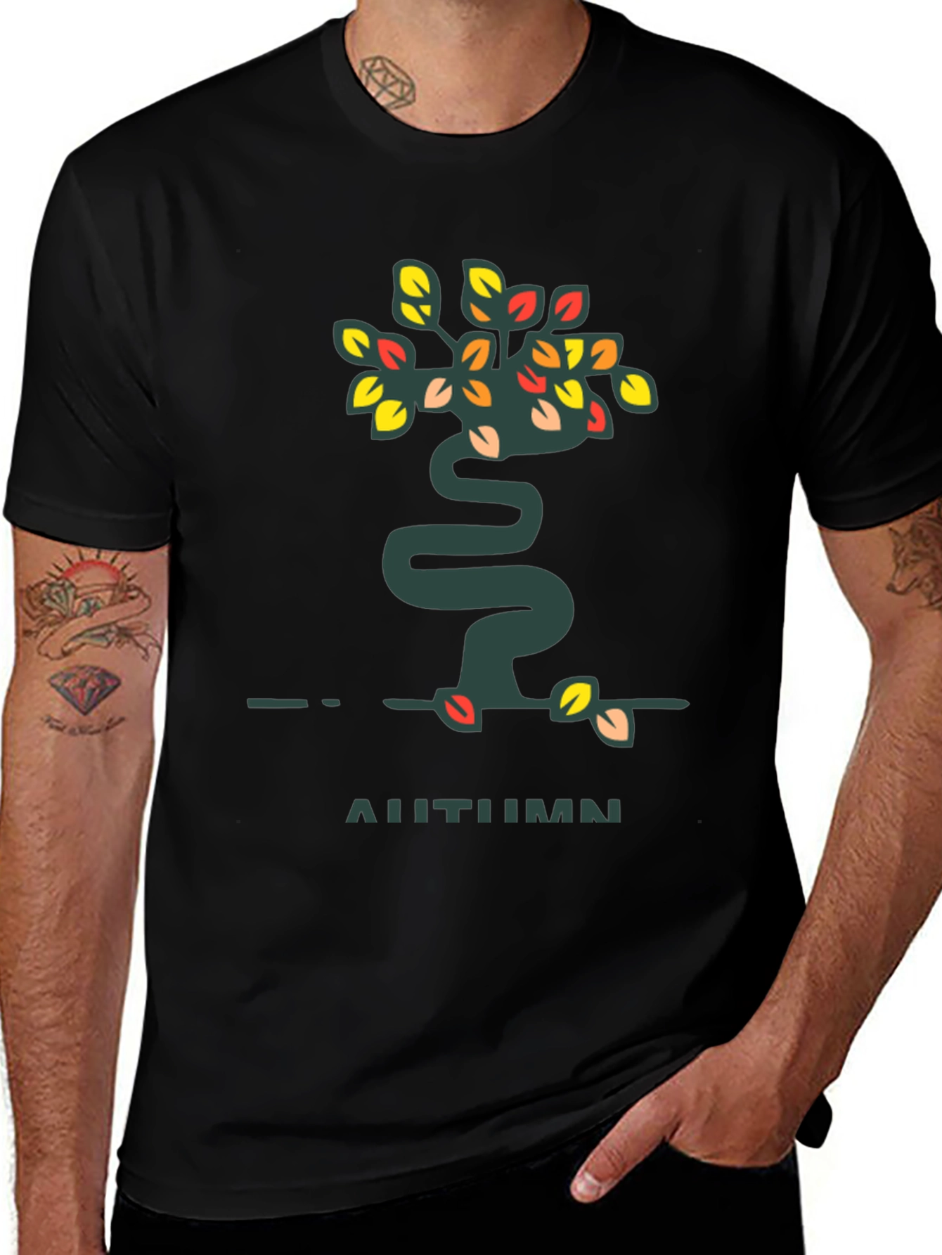 Variant 11 of Autumn Tree Graphic Tee - Stylish Fall Fashion T-Shirt