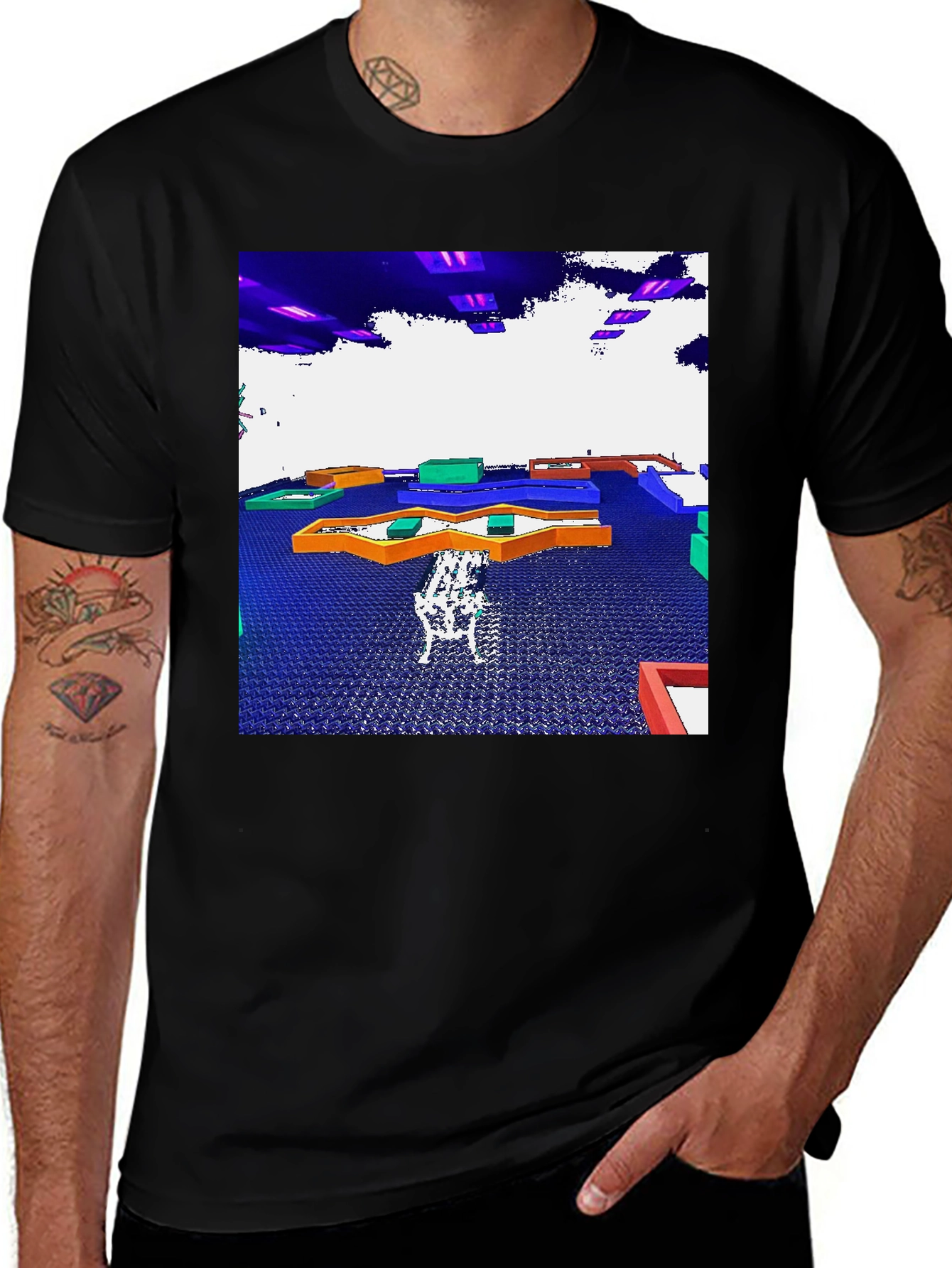 Variant 18 of Abstract Video Game T-Shirt