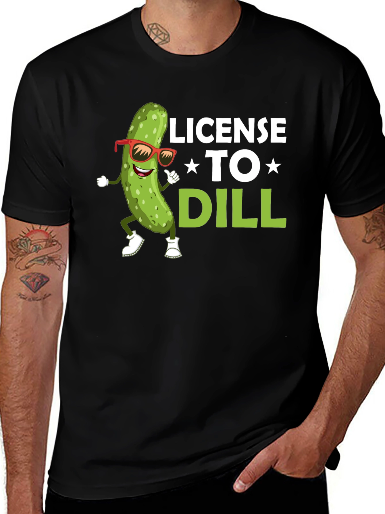 Variant 17 of License to Dill Pickle Graphic T-Shirt