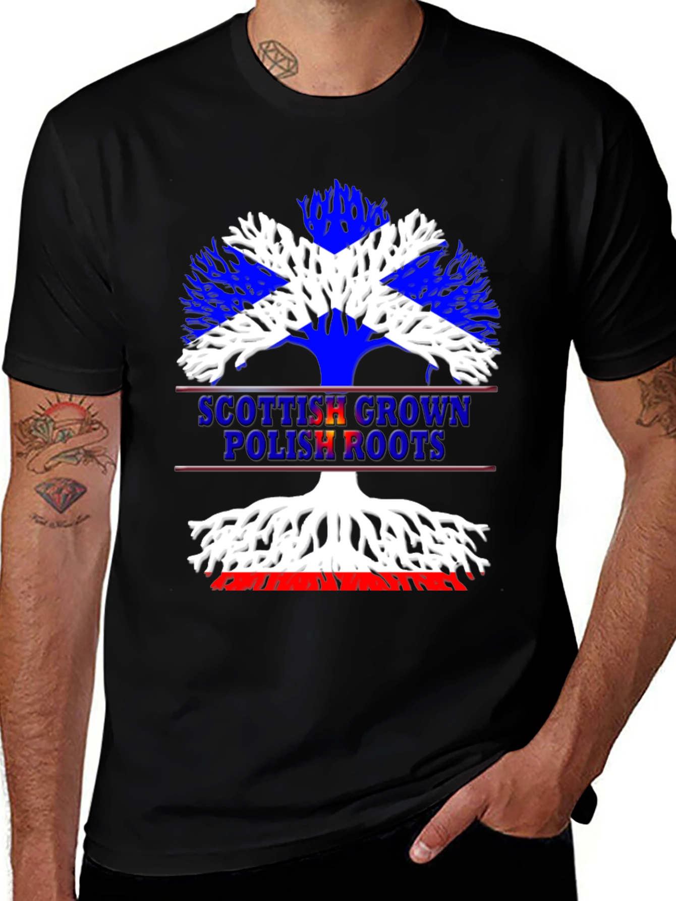 Scottish Grown Polish Roots T-Shirt
