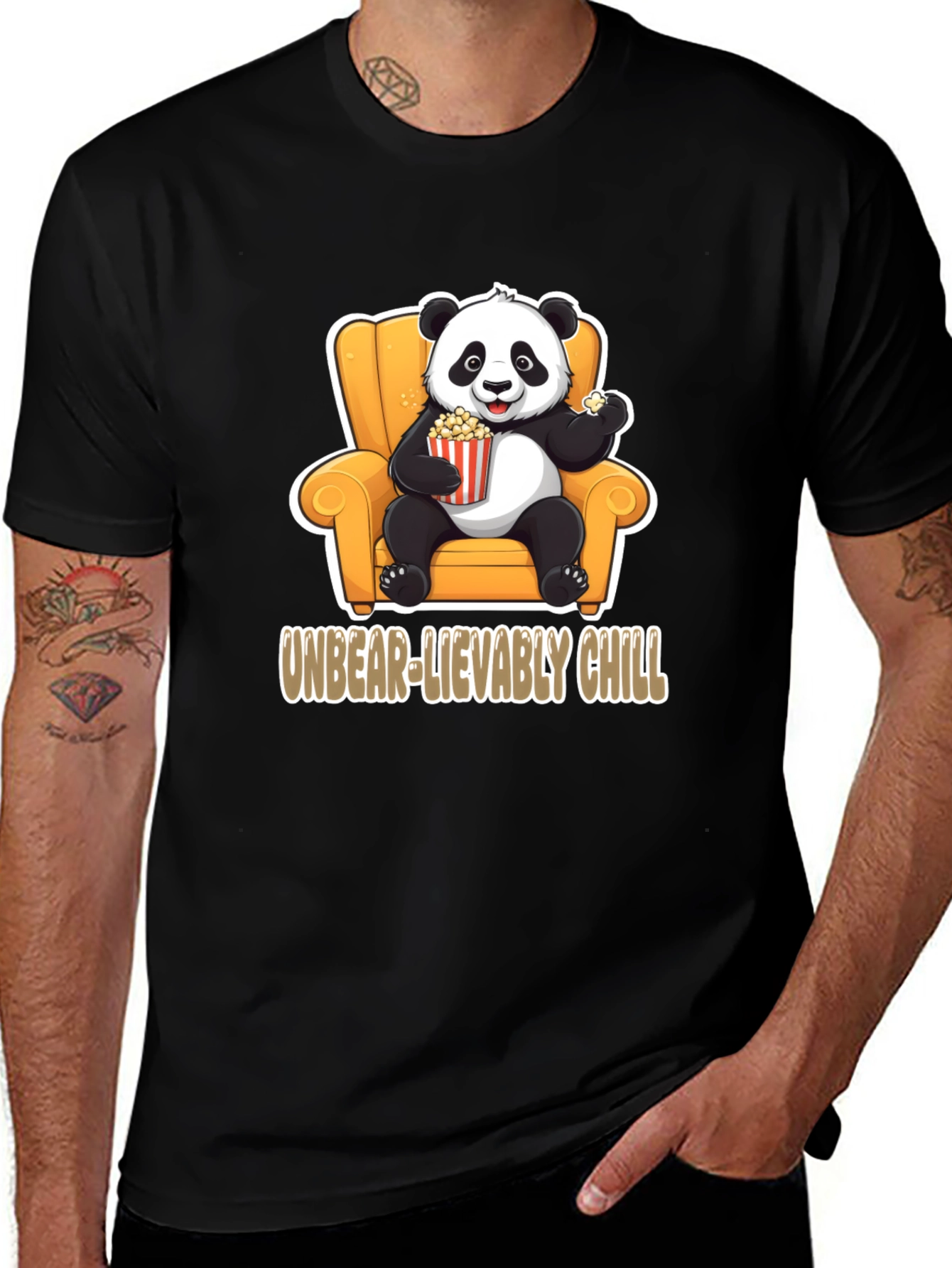 Variant 18 of Unbear-lievably Chill Panda Graphic Tee