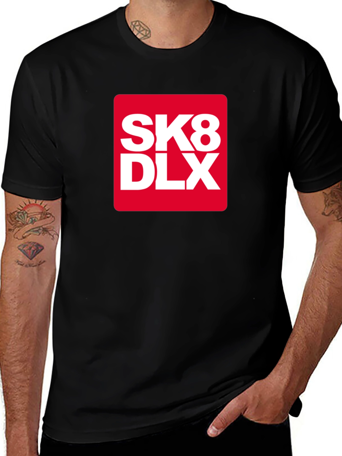 Variant 28 of SK8 DLX Black T-Shirt