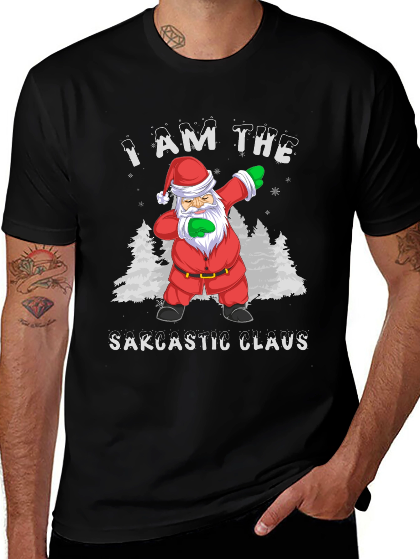 Sarcastic Claus Christmas T-Shirt
