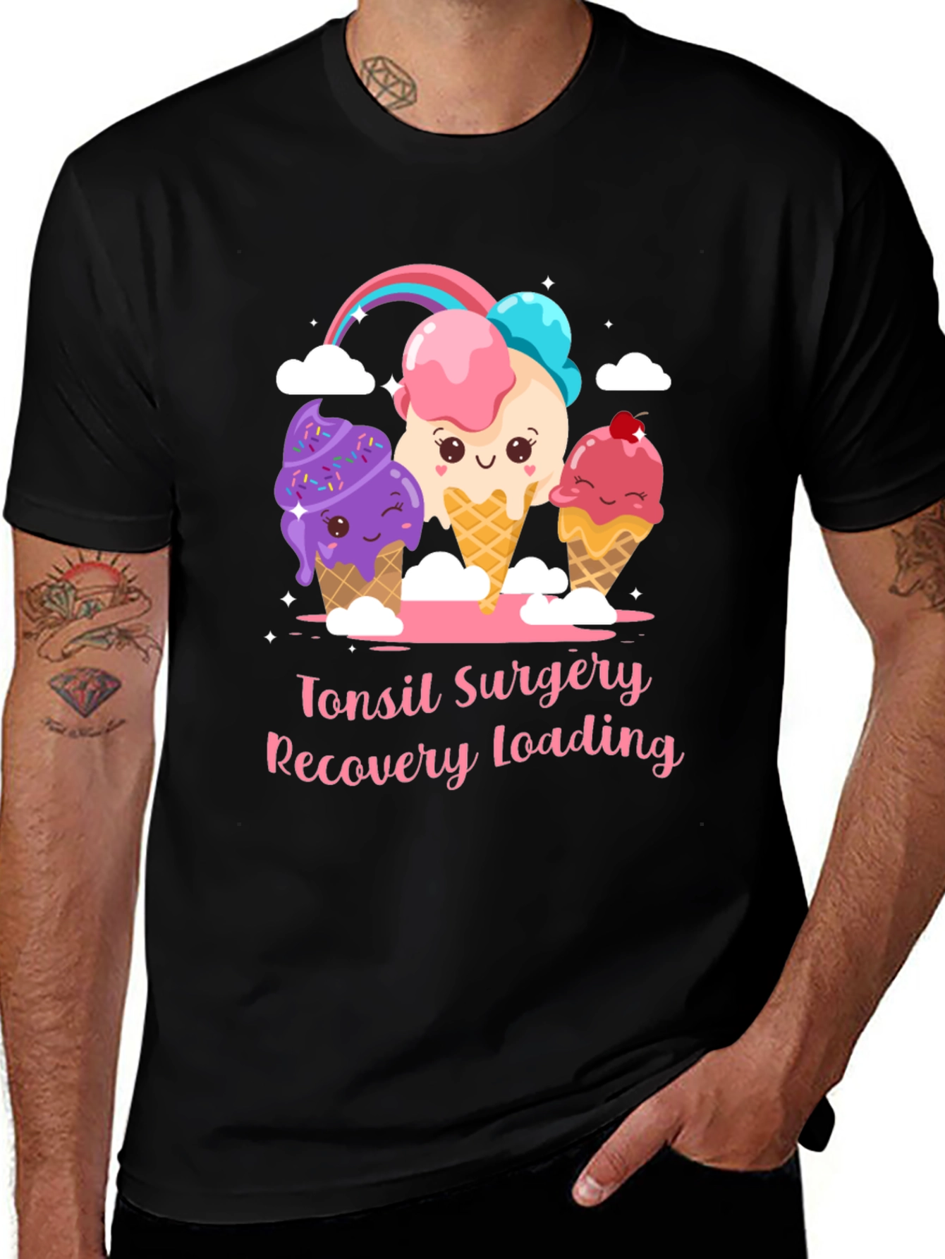 Variant 20 of Tonsil Surgery Recovery Ice Cream T-Shirt