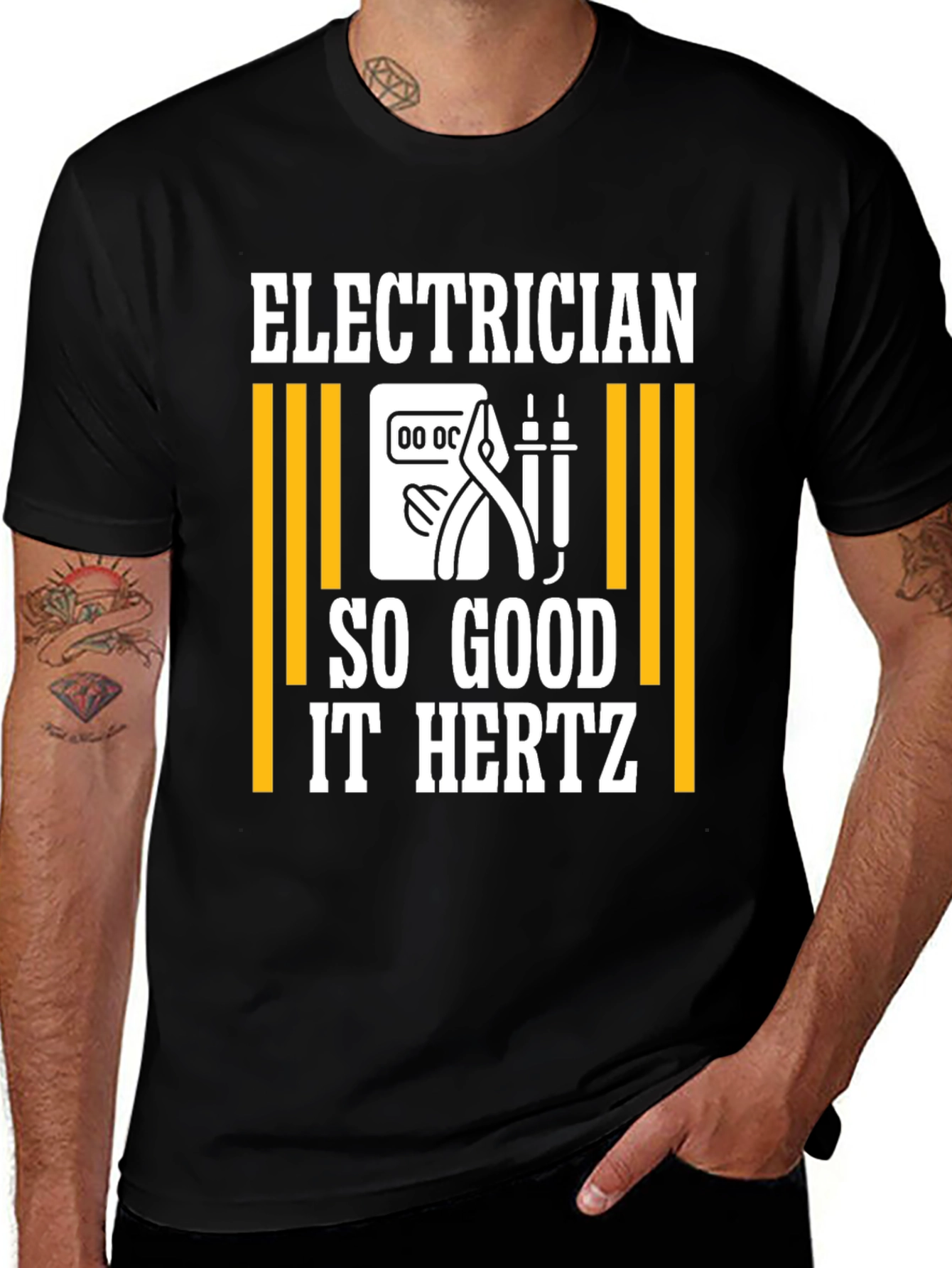 Variant 3 of Electrician So Good It Hertz T-Shirt