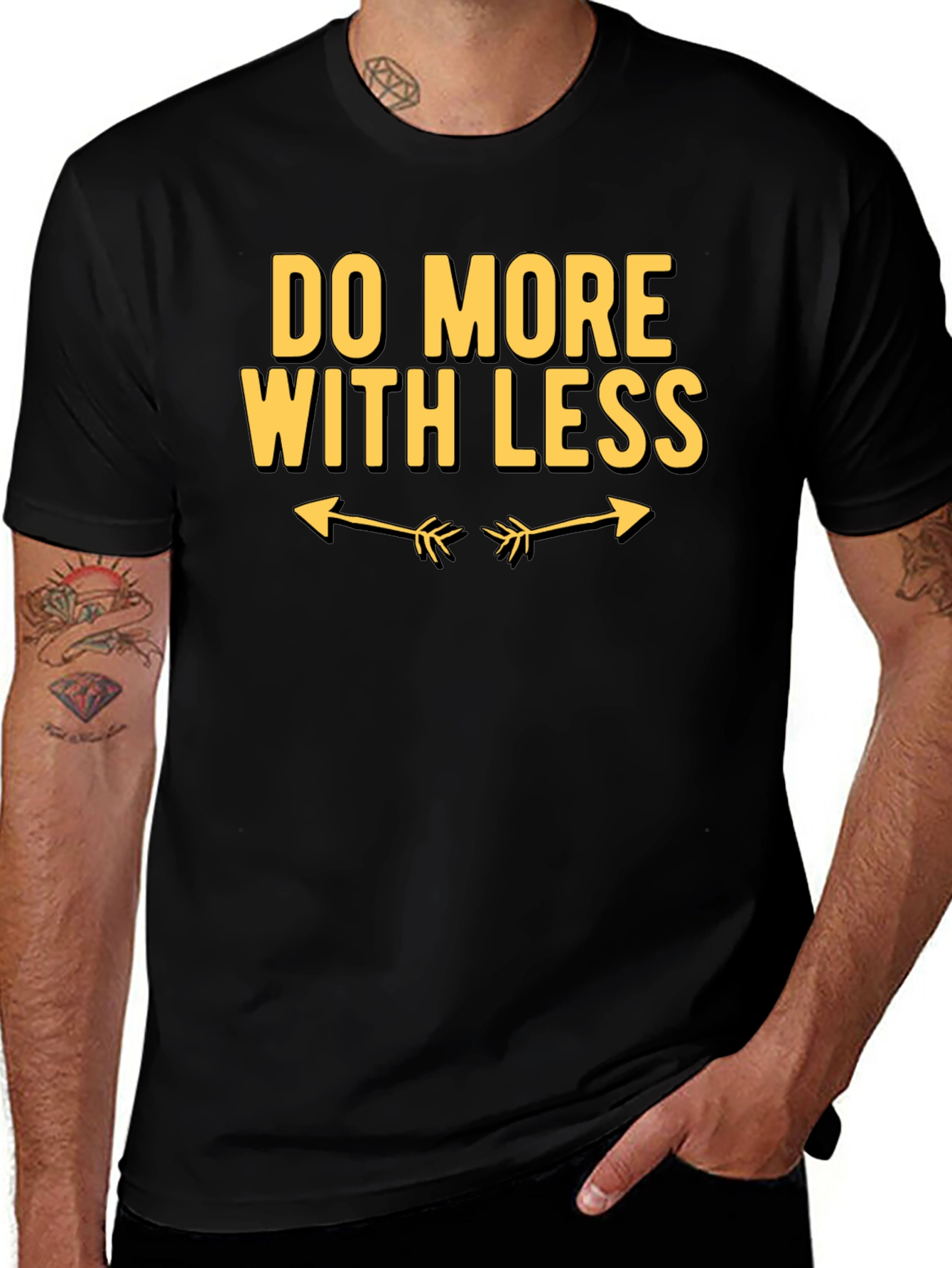 Variant 6 of Do More With Less Graphic Tee