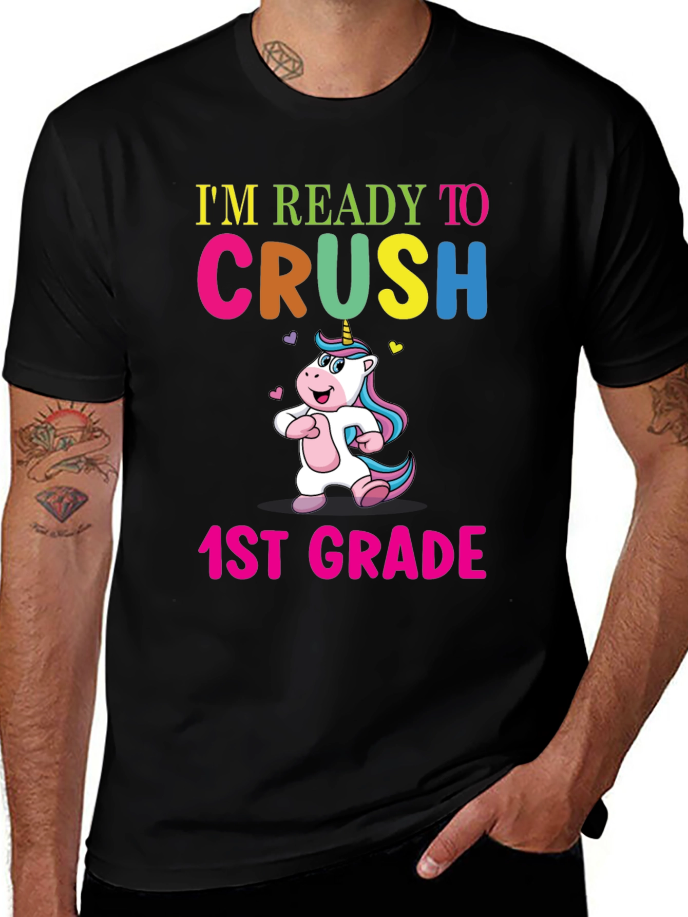 Variant 4 of Ready to Crush 1st Grade Unicorn T-Shirt