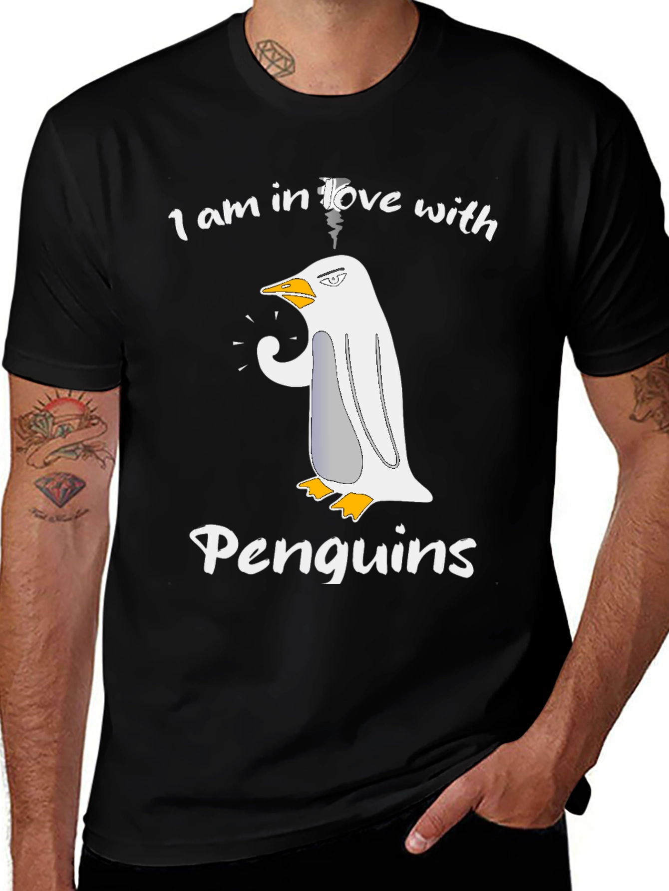 Variant 24 of I Love Penguins Graphic Tee
