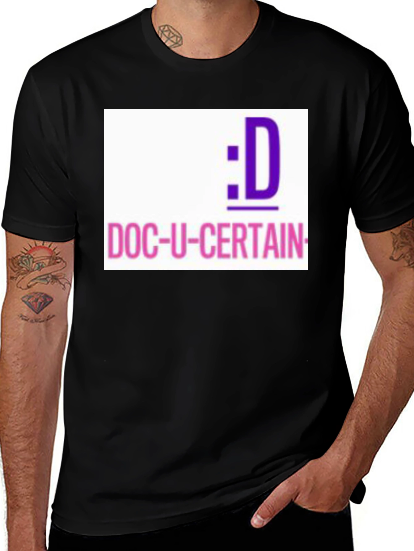 Variant 23 of Doc-U-Certain T-Shirt: Funny Medical Humor Tee