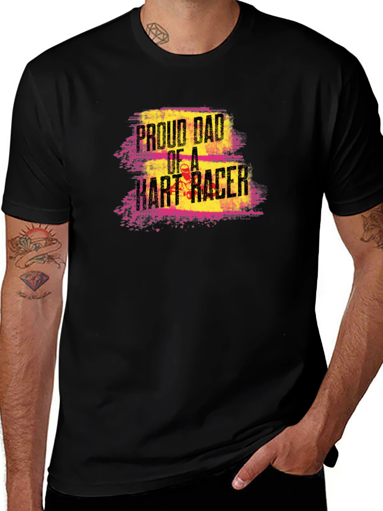Variant 15 of Proud Dad of a Kart Racer Graphic Tee