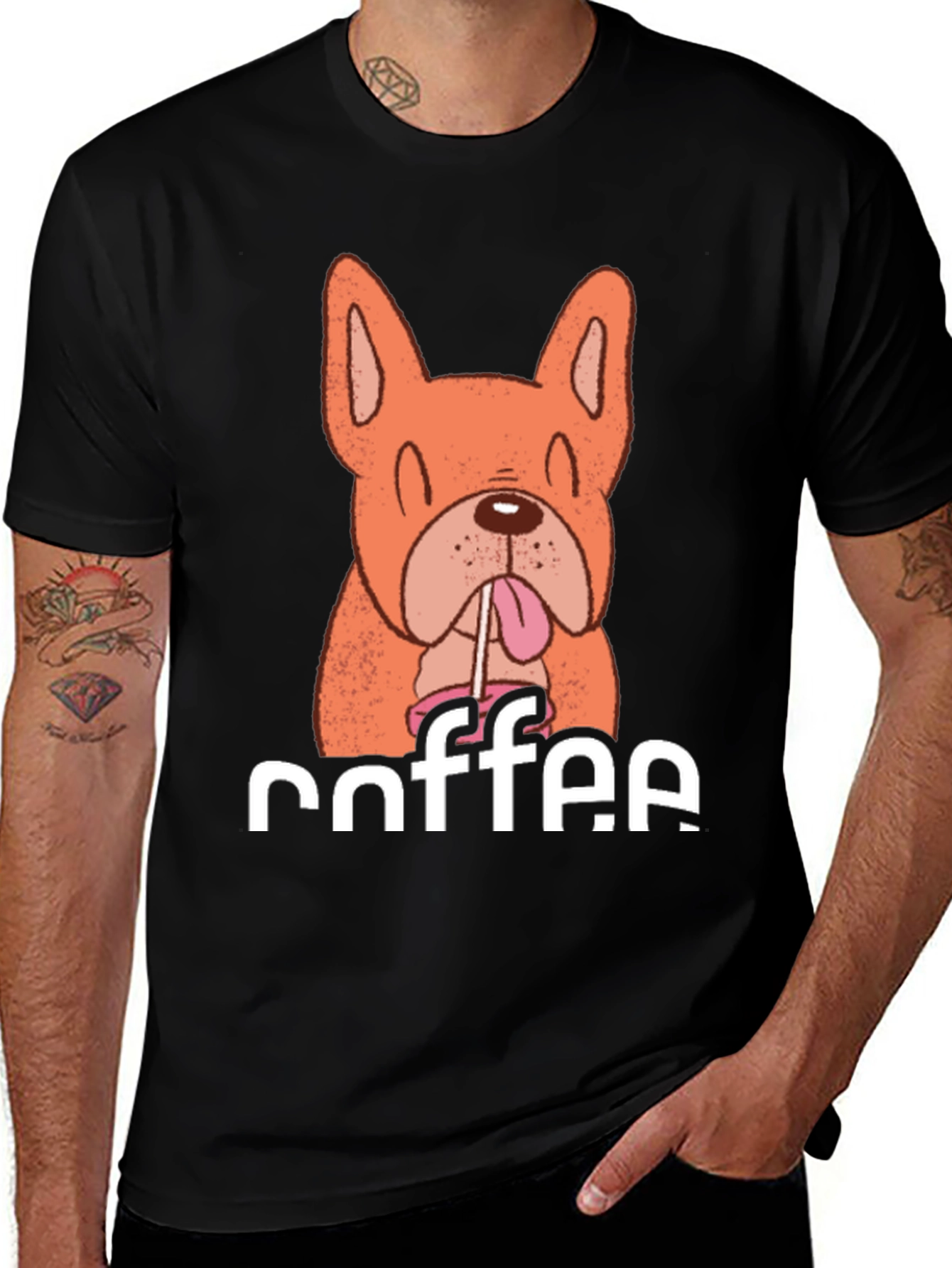 Variant 15 of Dog Lover Coffee Graphic Tee