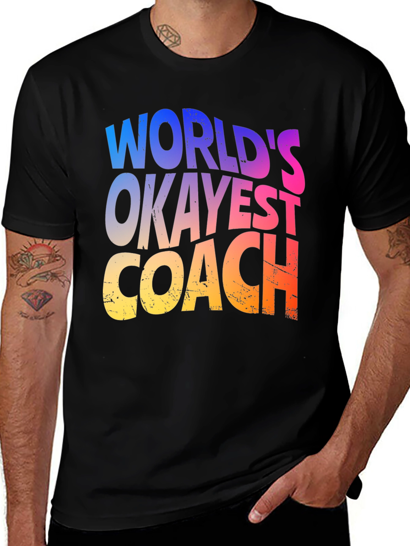 Variant 30 of World's Okayest Coach T-Shirt Graphic Tee