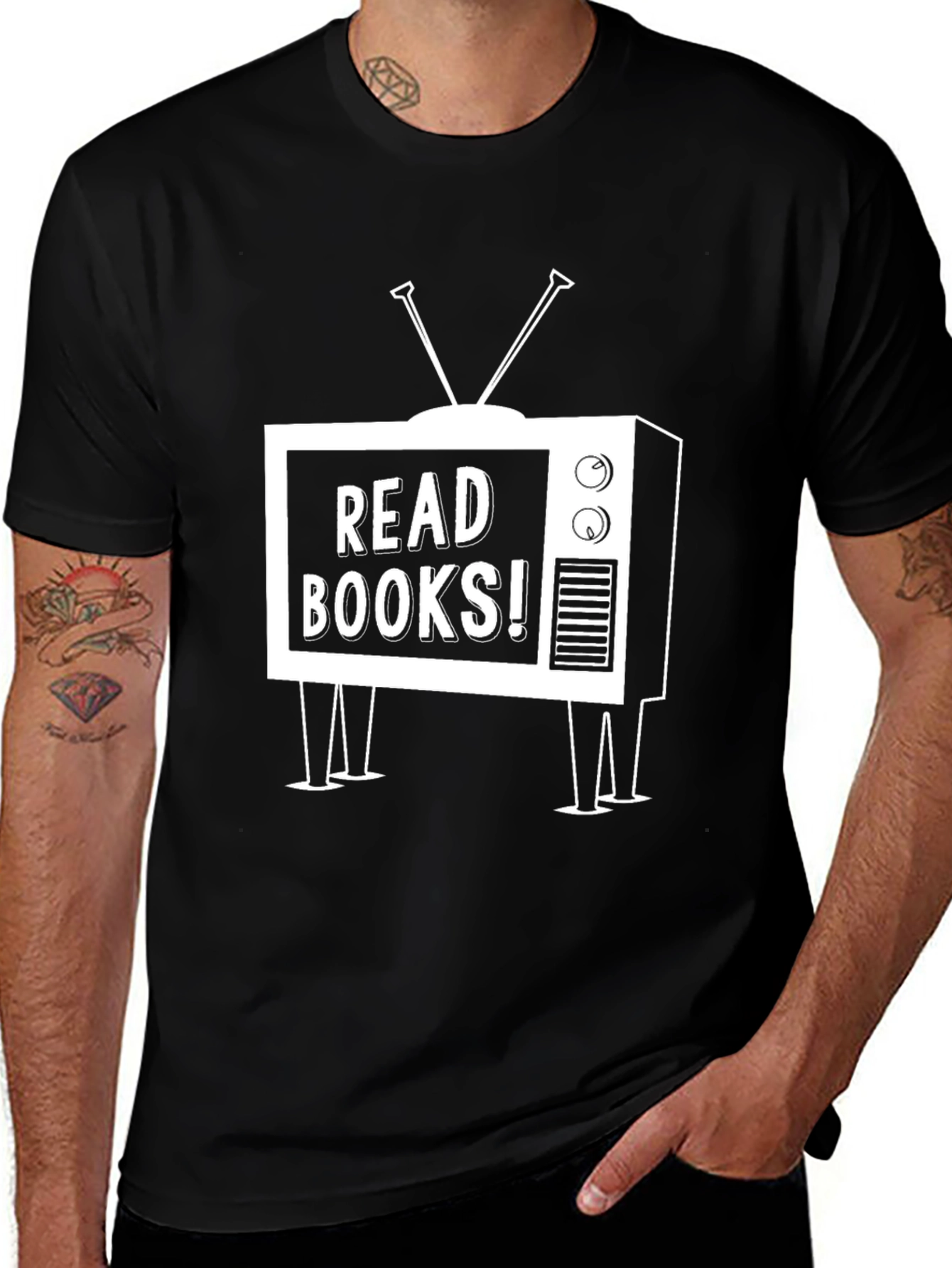 Variant 28 of Read Books! Graphic Tee - Novelty TV T-Shirt