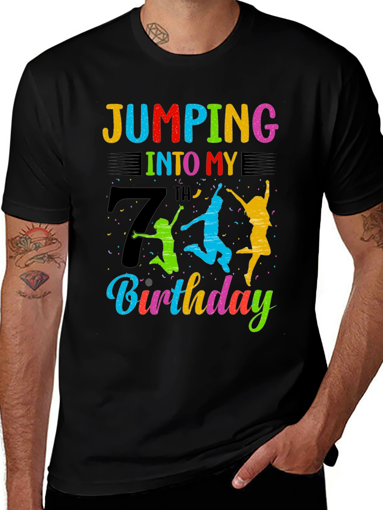 Jumping into My 7th Birthday T-Shirt