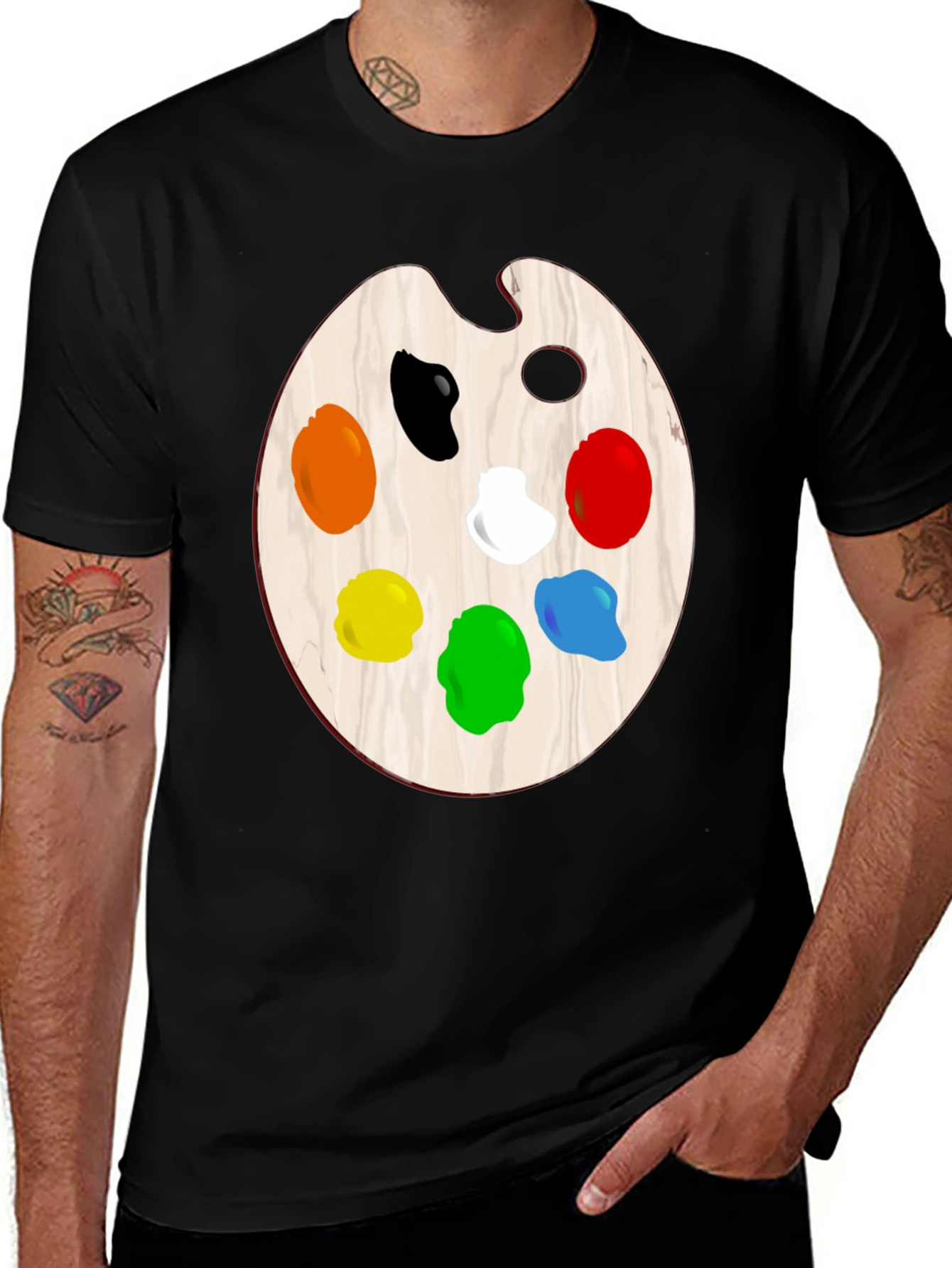 Artist Palette T-Shirt - Colorful Painter Tee