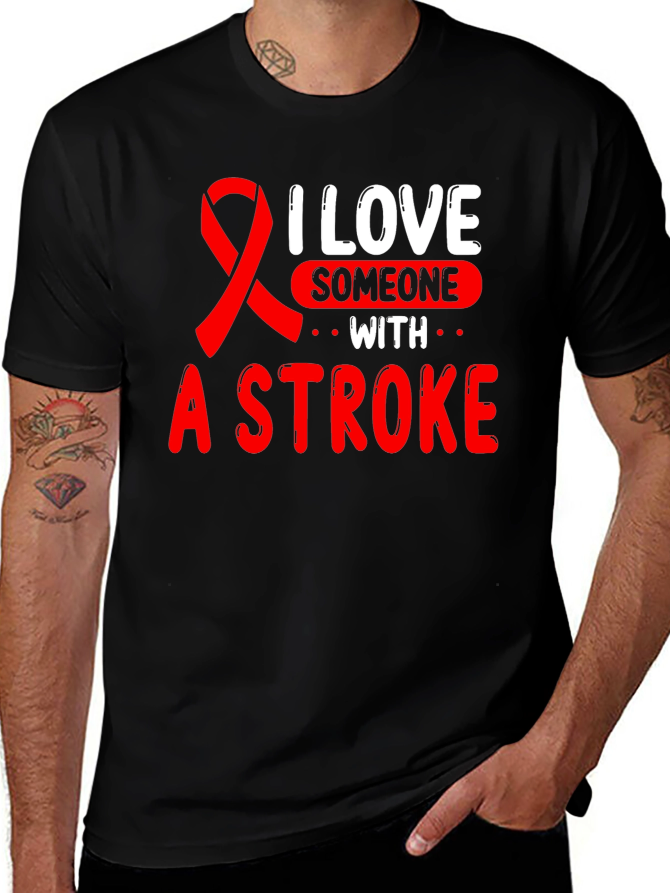 Stroke Awareness T-Shirt: I Love Someone with a Stroke