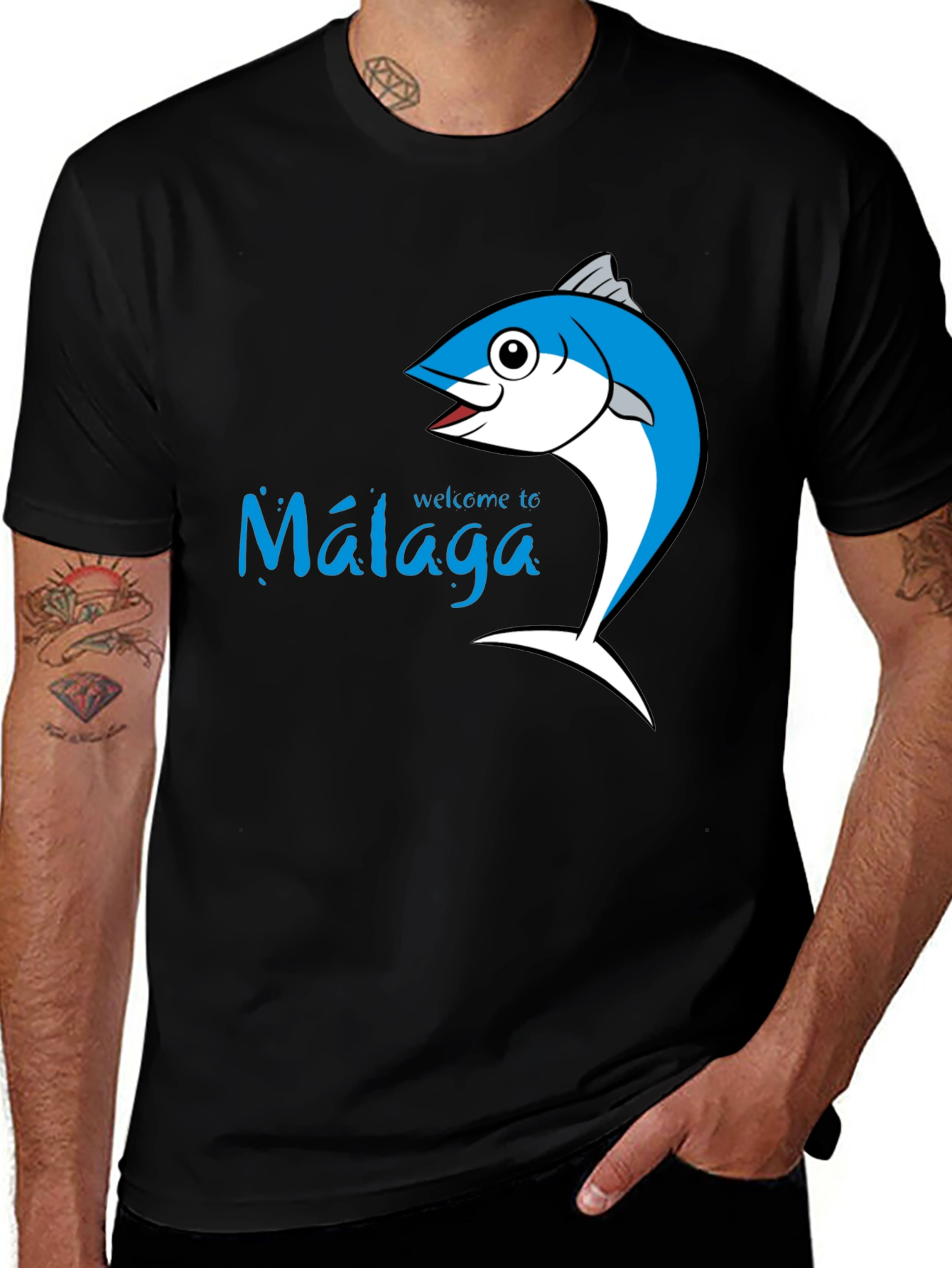 Variant 8 of Málaga Fish Graphic Tee