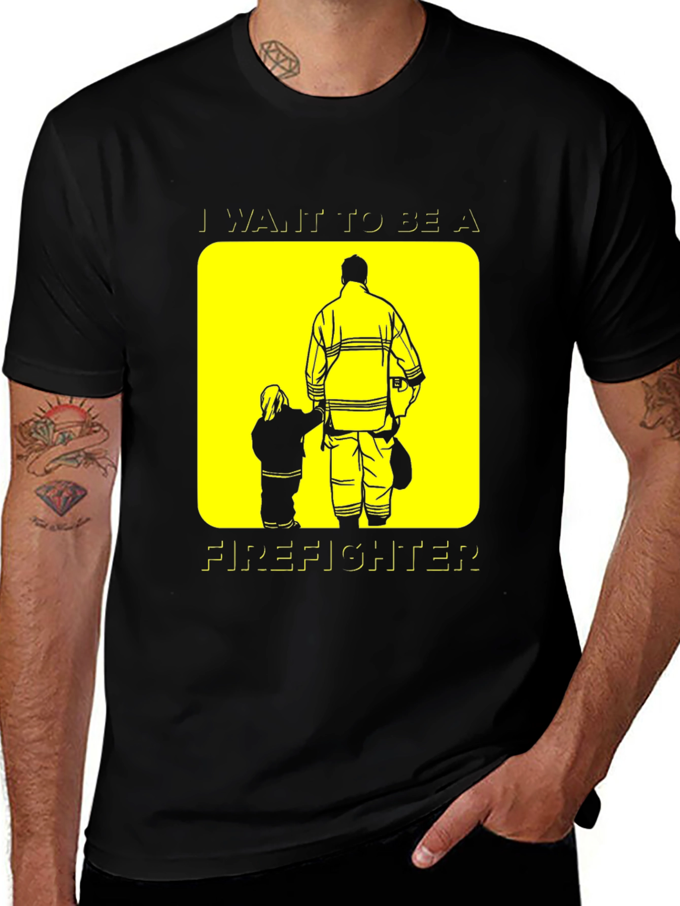 Variant 11 of Firefighter Dream T-Shirt - Black