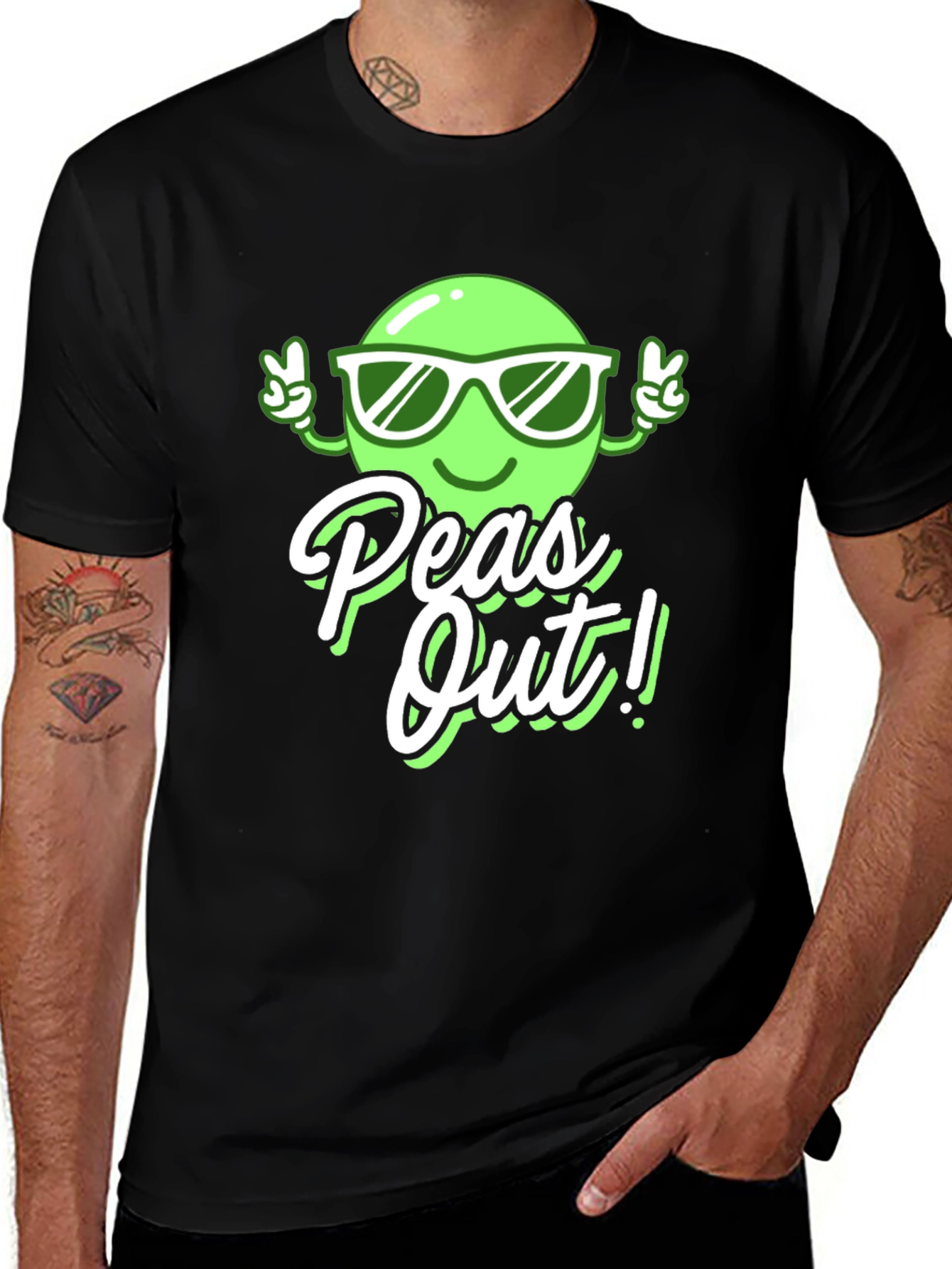 Variant 25 of Peas Out! Graphic Tee - Cool & Comfy