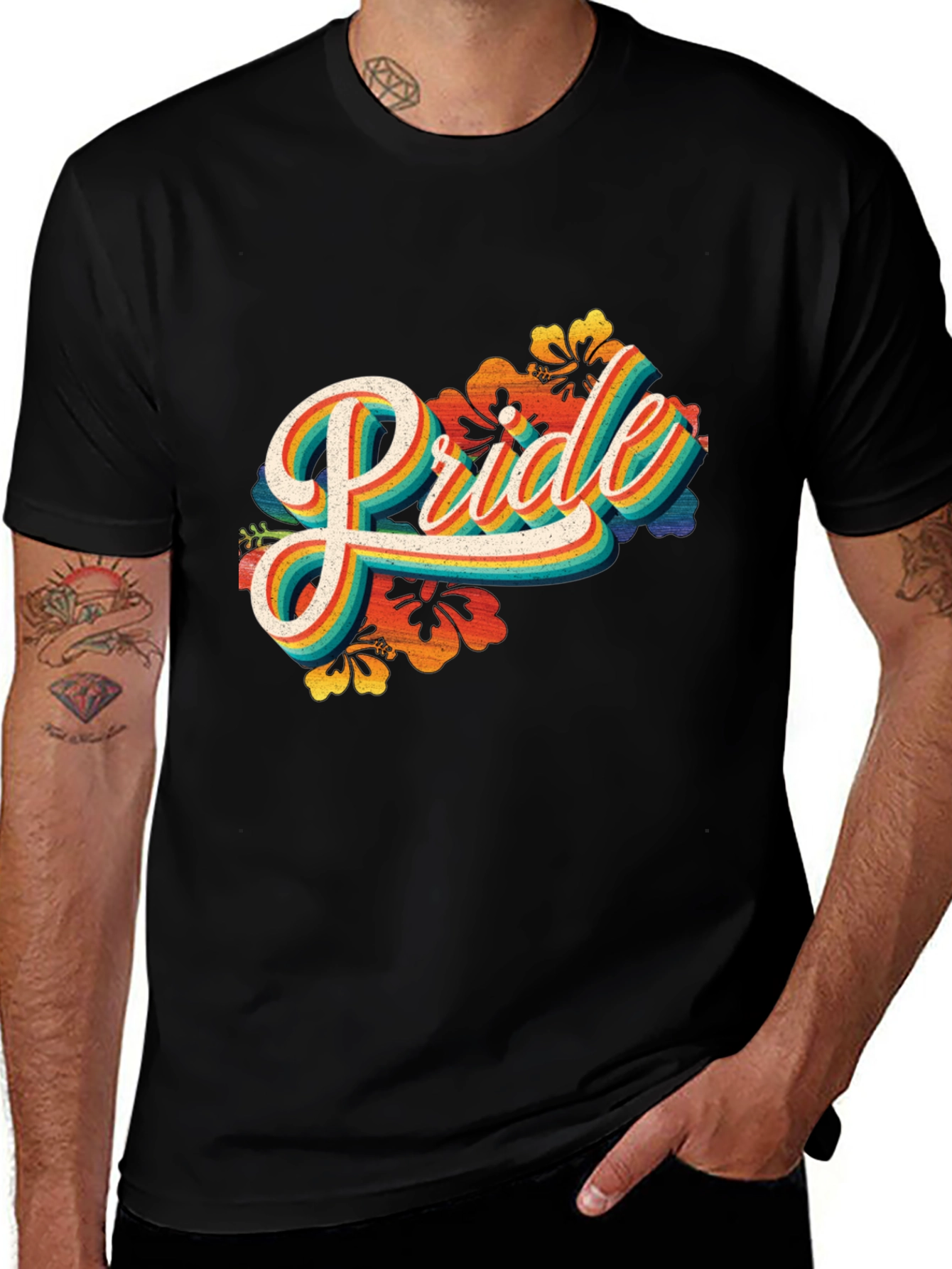 Variant 29 of Pride Rainbow Graphic Tee - Retro LGBT Pride T-Shirt