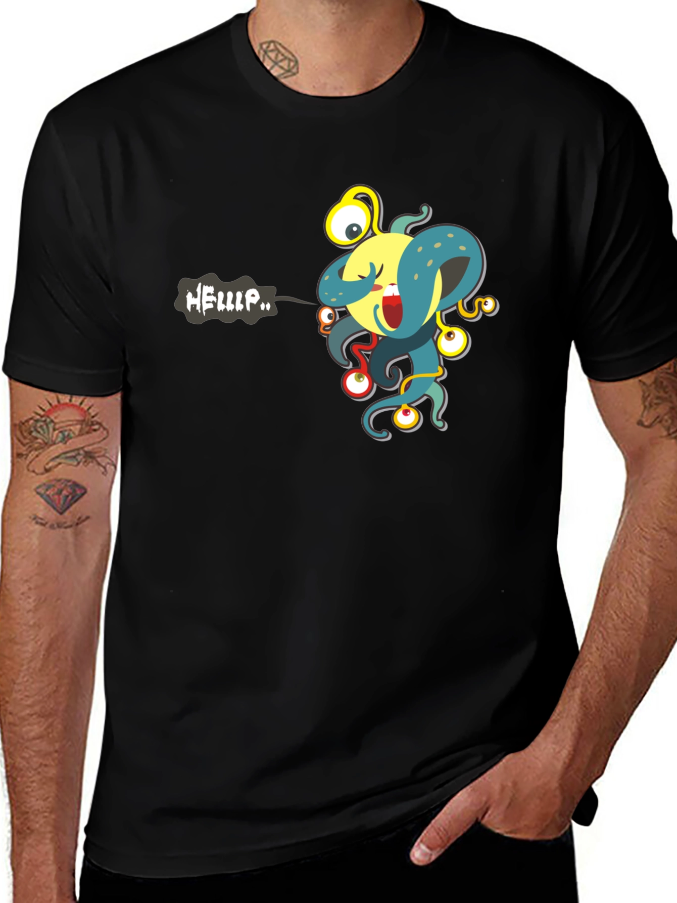 Variant 20 of Monster Graphic Tee - Funny Cartoon T-Shirt