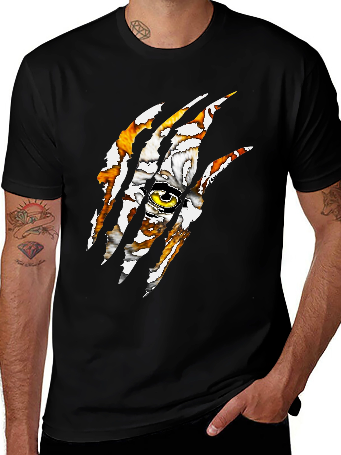 Variant 19 of Tiger Eye Claw T-Shirt - Graphic Print