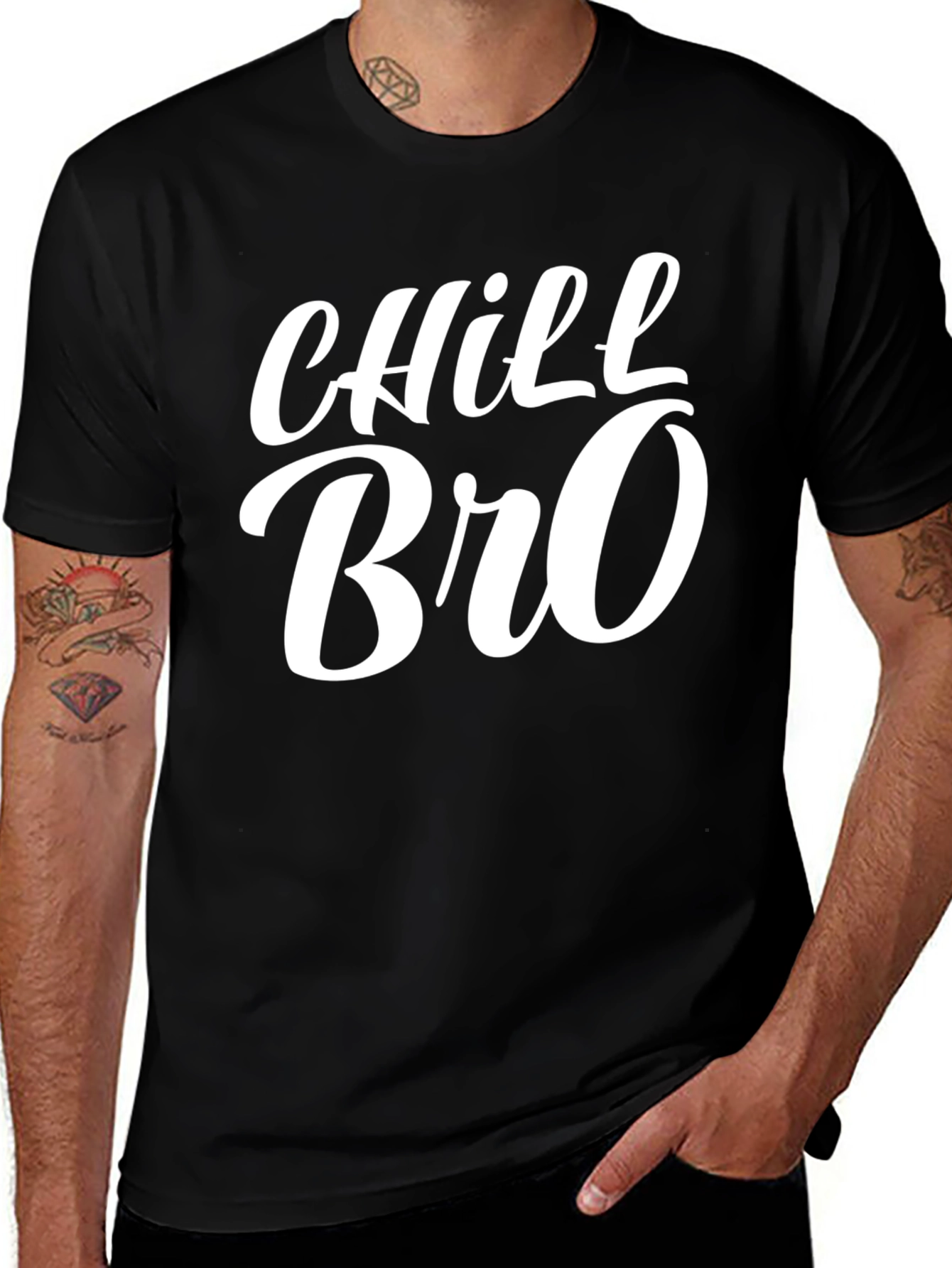 Variant 25 of Chill Bro Graphic Tee - Cool & Casual