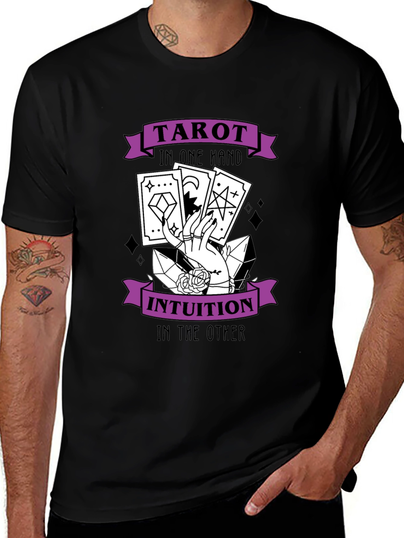 Tarot Intuition Graphic Tee - Fortune Teller Style