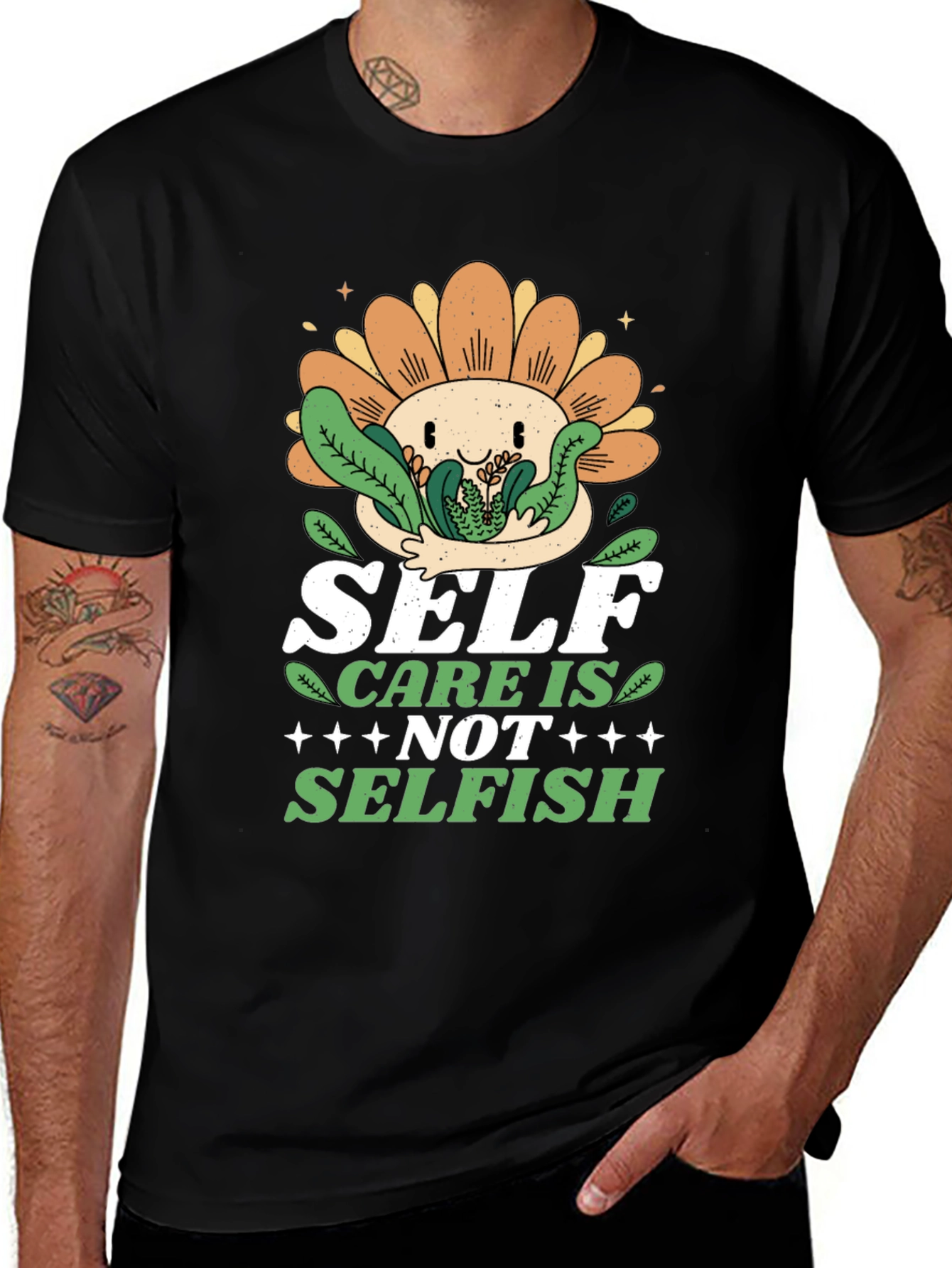 Variant 10 of Self Care Is Not Selfish Graphic T-Shirt