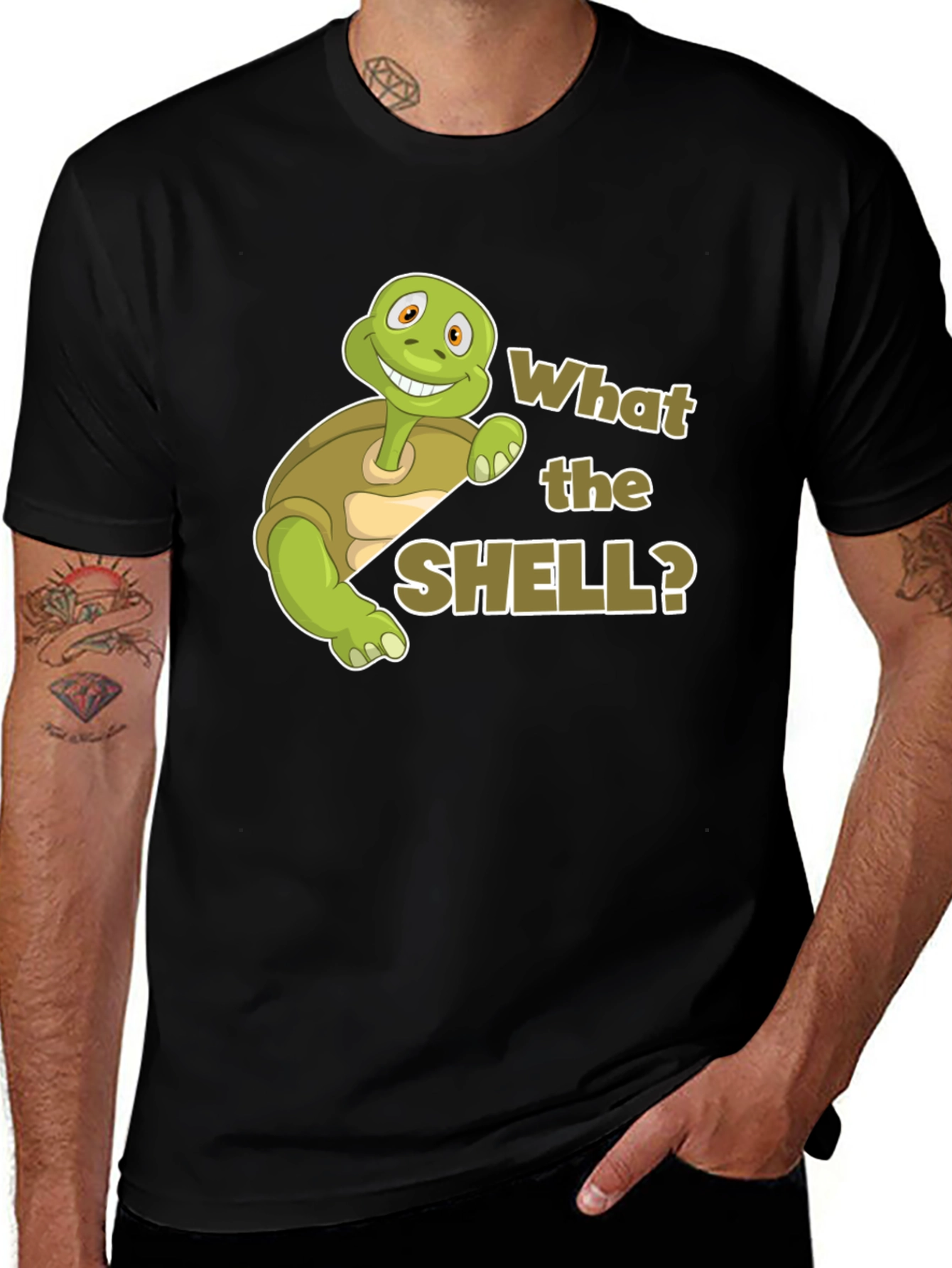 Variant 4 of What the Shell Turtle T-Shirt