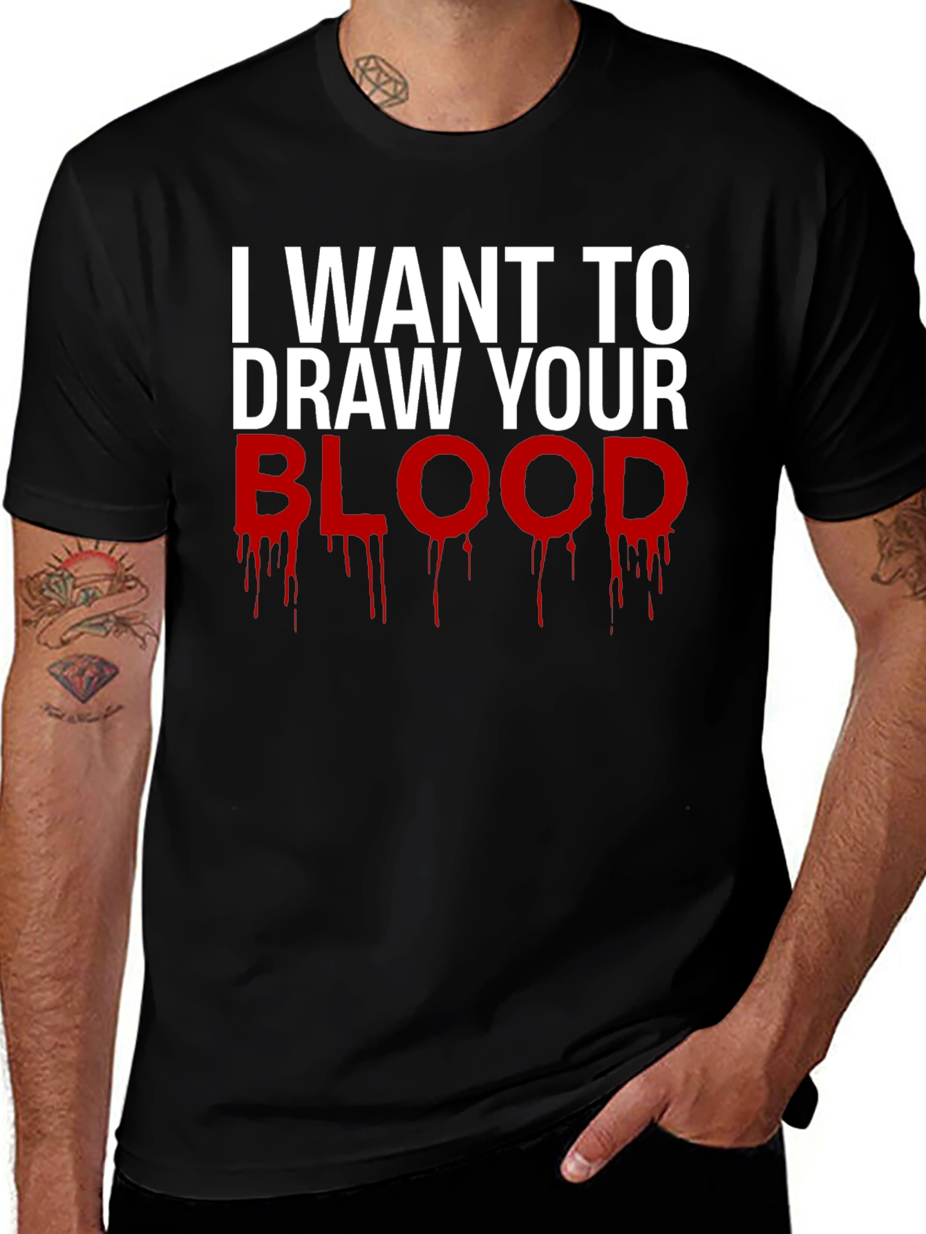Variant 15 of I Want to Draw Your Blood Graphic Tee