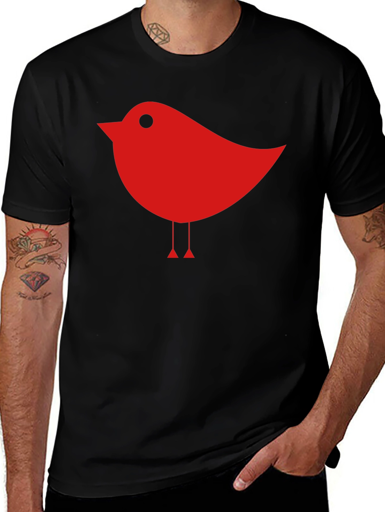 Variant 18 of Red Bird Graphic Tee - Stylish and Unique Design