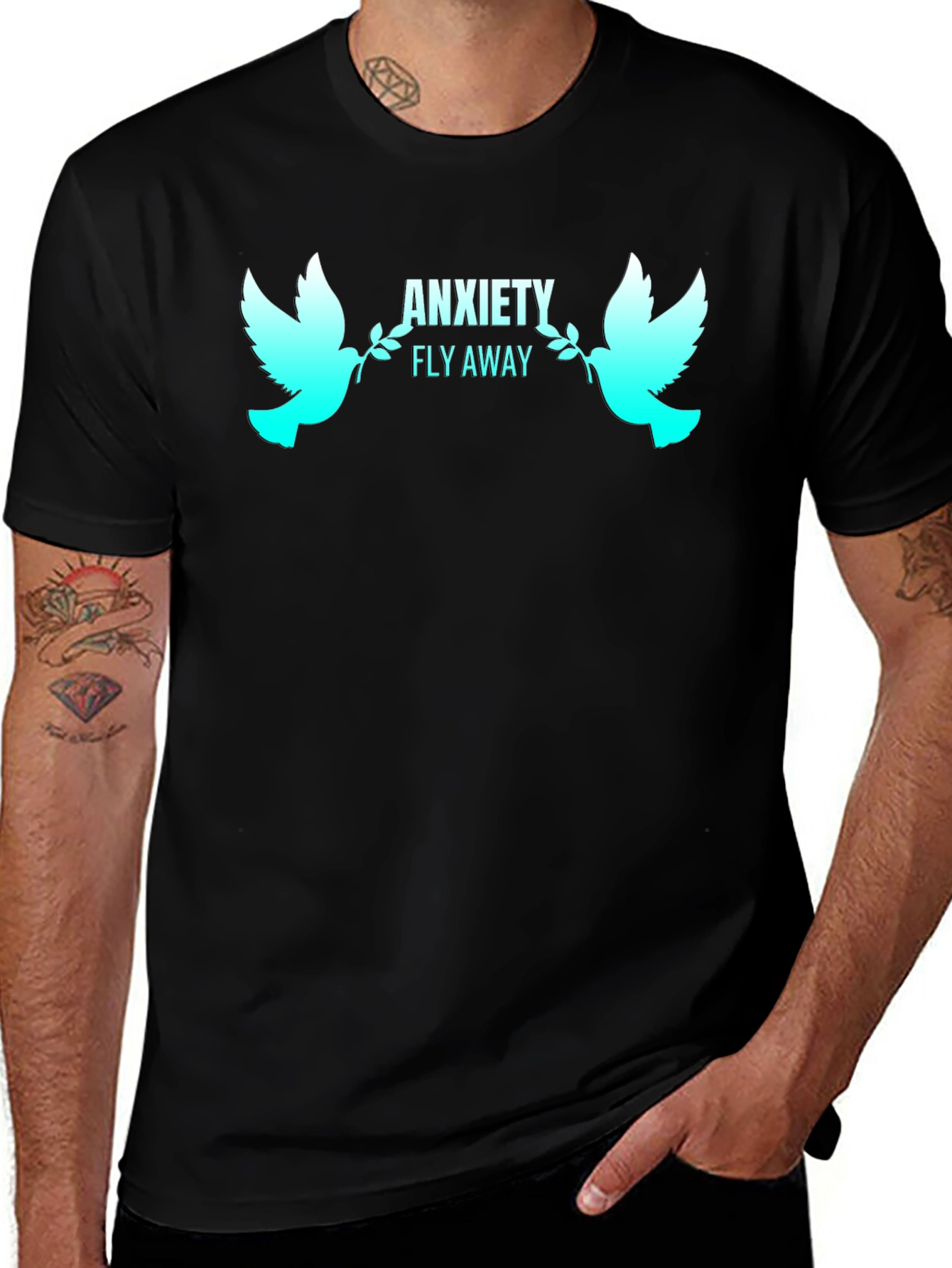 Variant 18 of Anxiety Fly Away Graphic Tee