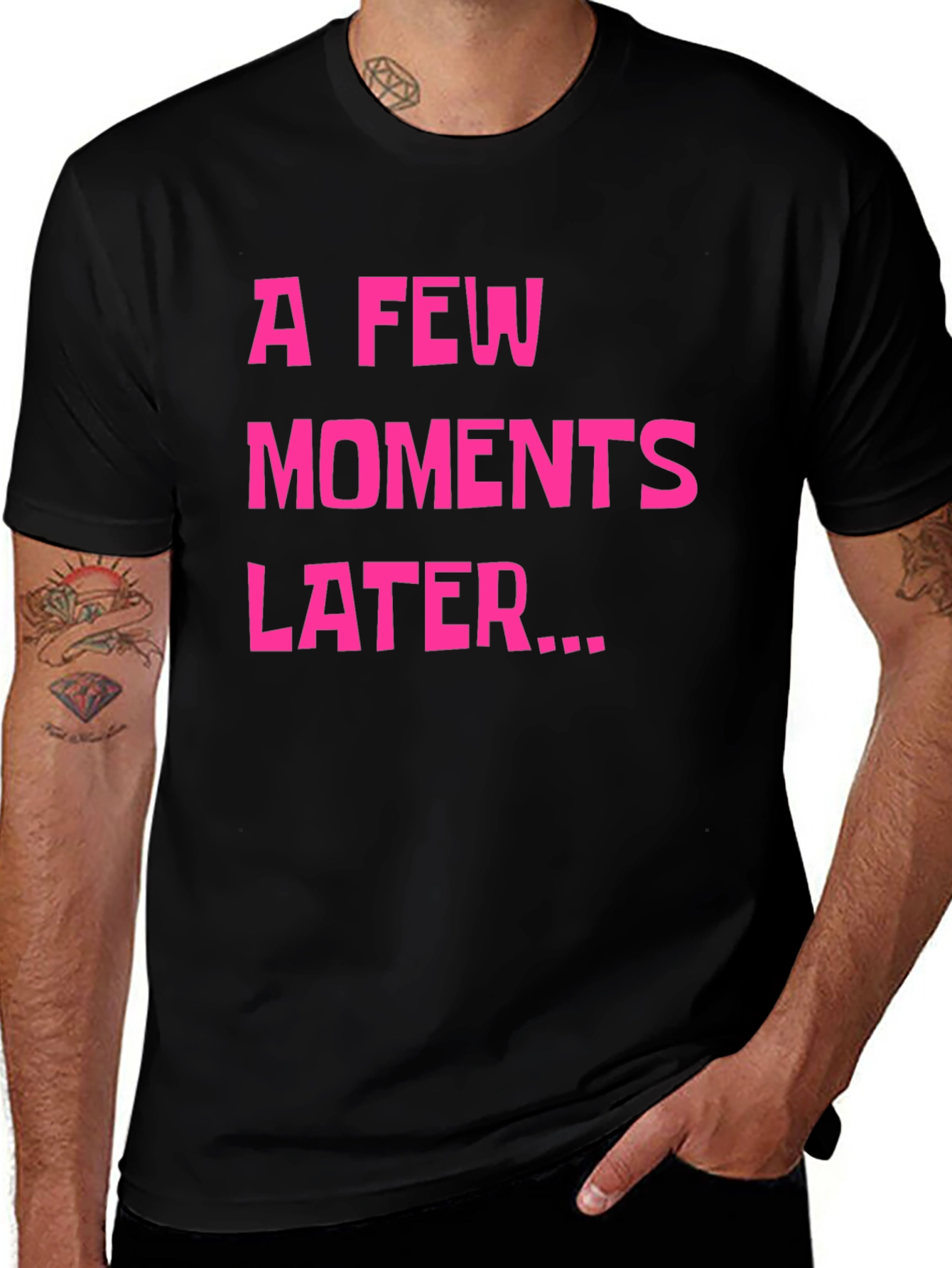 Variant 25 of A Few Moments Later Graphic Tee - Black