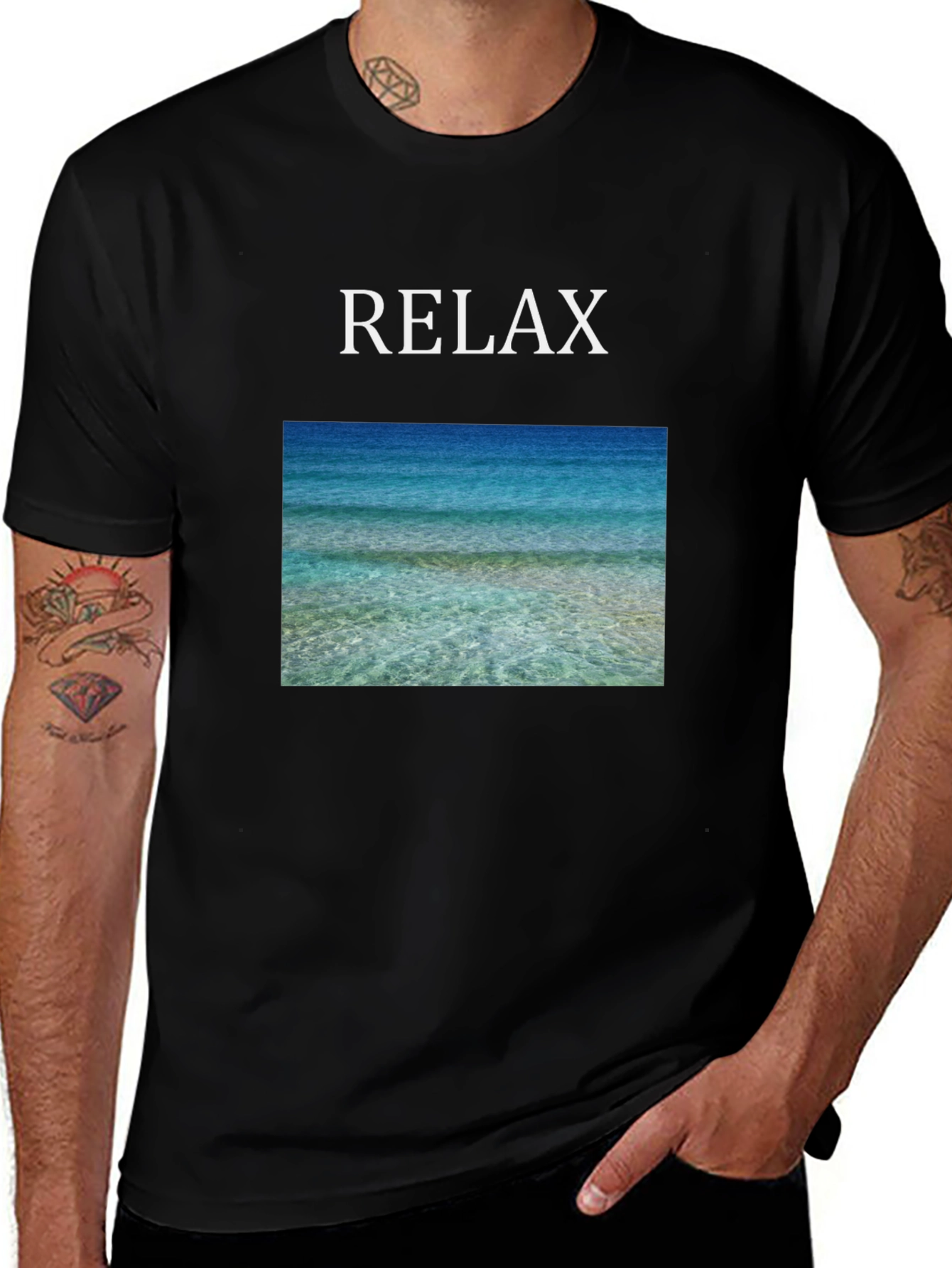 Variant 5 of Relax Beach Scene T-Shirt
