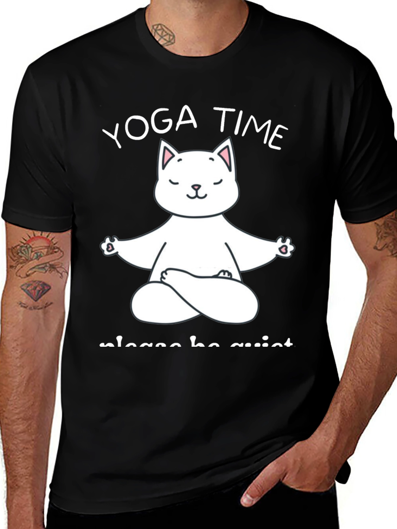 Variant 22 of Yoga Cat T-Shirt - Meditating Kitten Tee