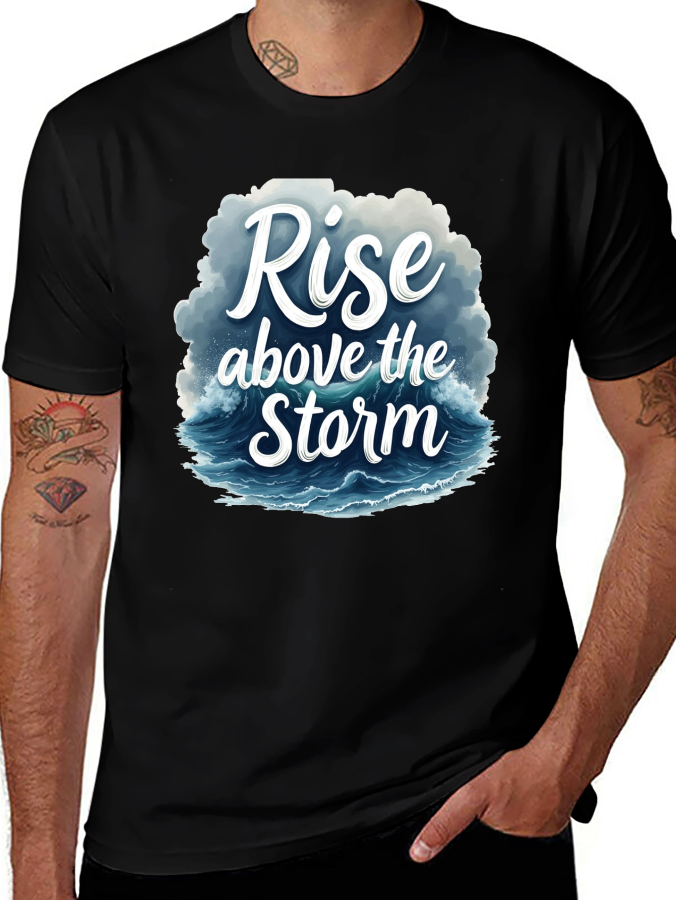 Variant 18 of Rise Above the Storm Graphic T-Shirt
