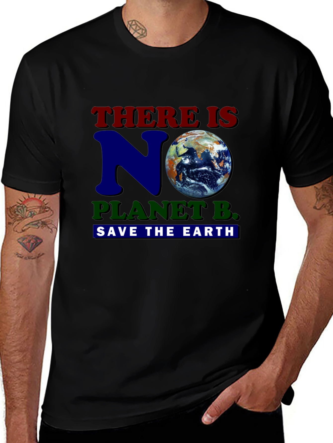 Variant 26 of No Planet B Earth Save Environment Graphic Tee