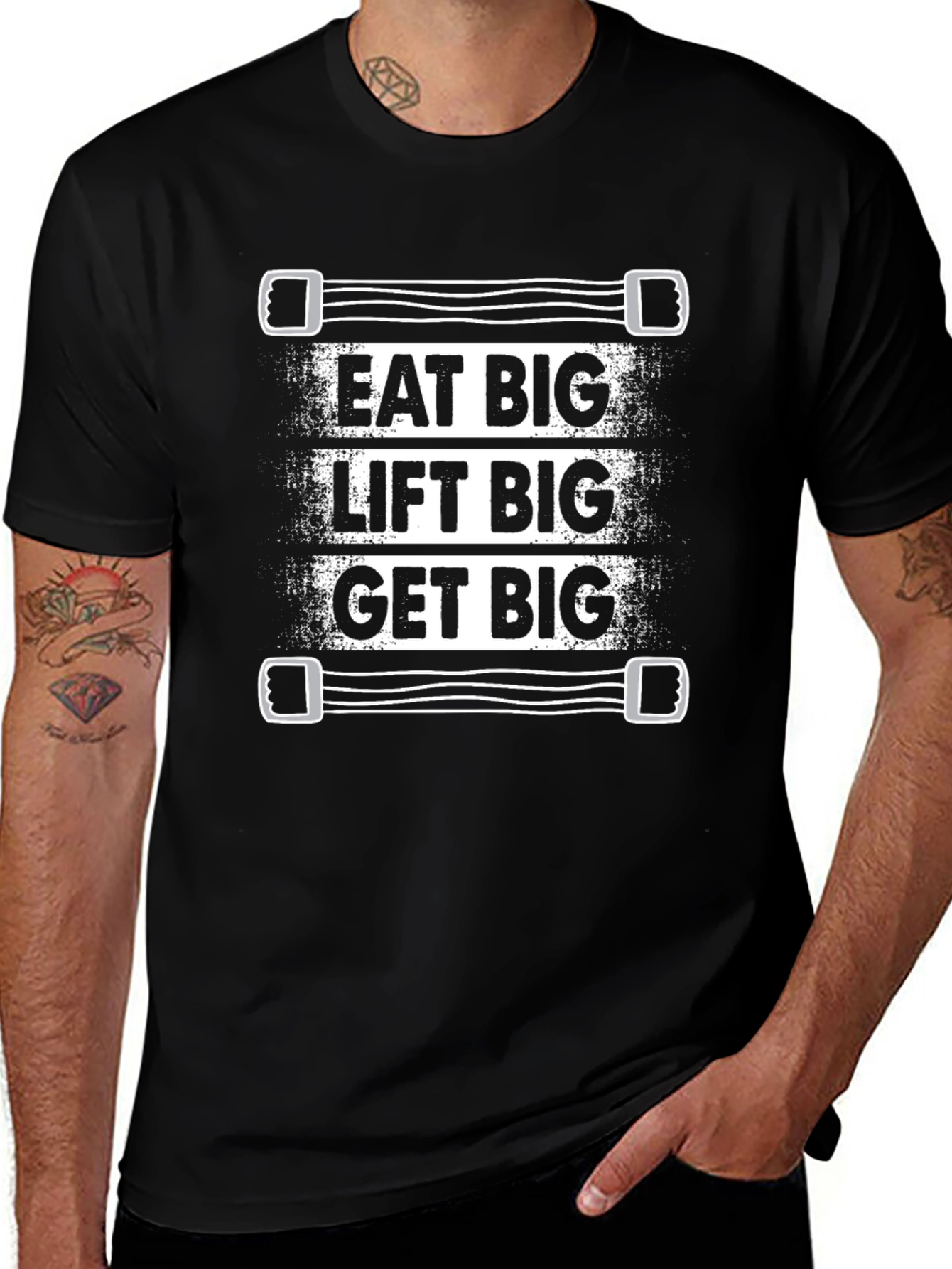 Variant 9 of Eat Big Lift Big Get Big T-Shirt - Gym Motivation