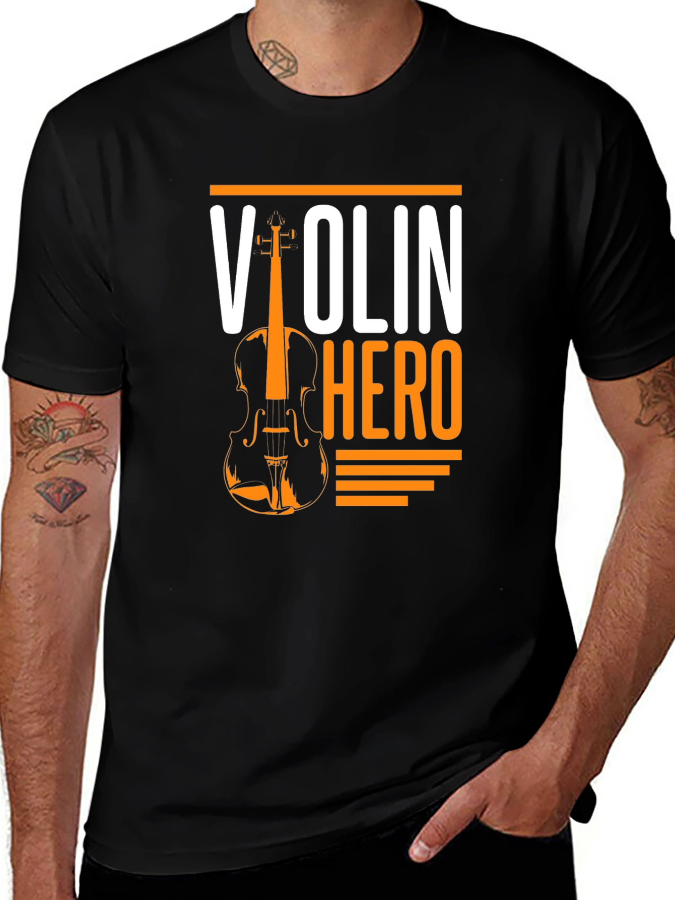 Variant 10 of Violin Hero Graphic Tee - Music Lover's T-Shirt