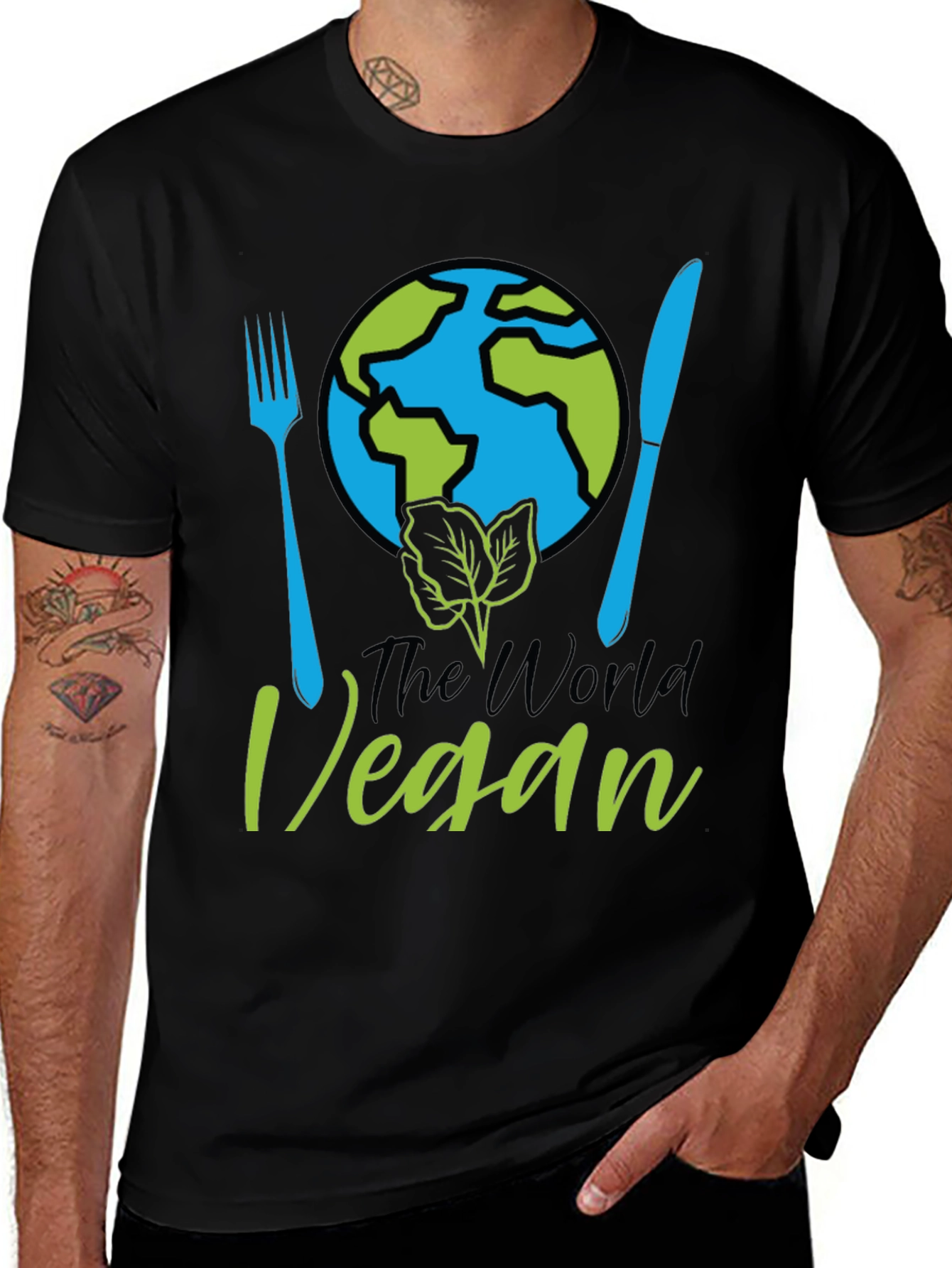 Variant 9 of World Vegan T-Shirt: Earth-Friendly Fashion