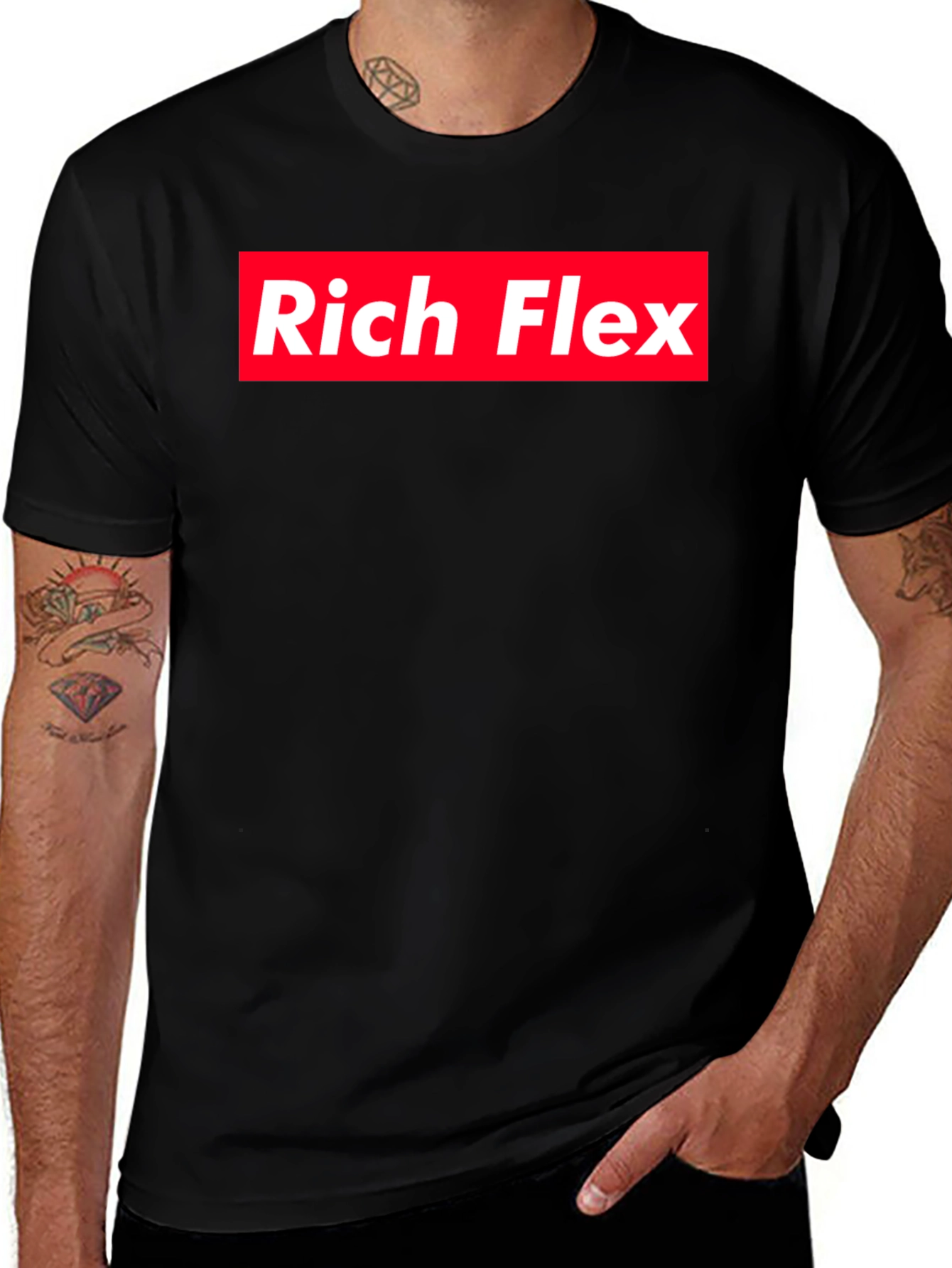 Variant 15 of Rich Flex T-Shirt - Bold Statement Tee