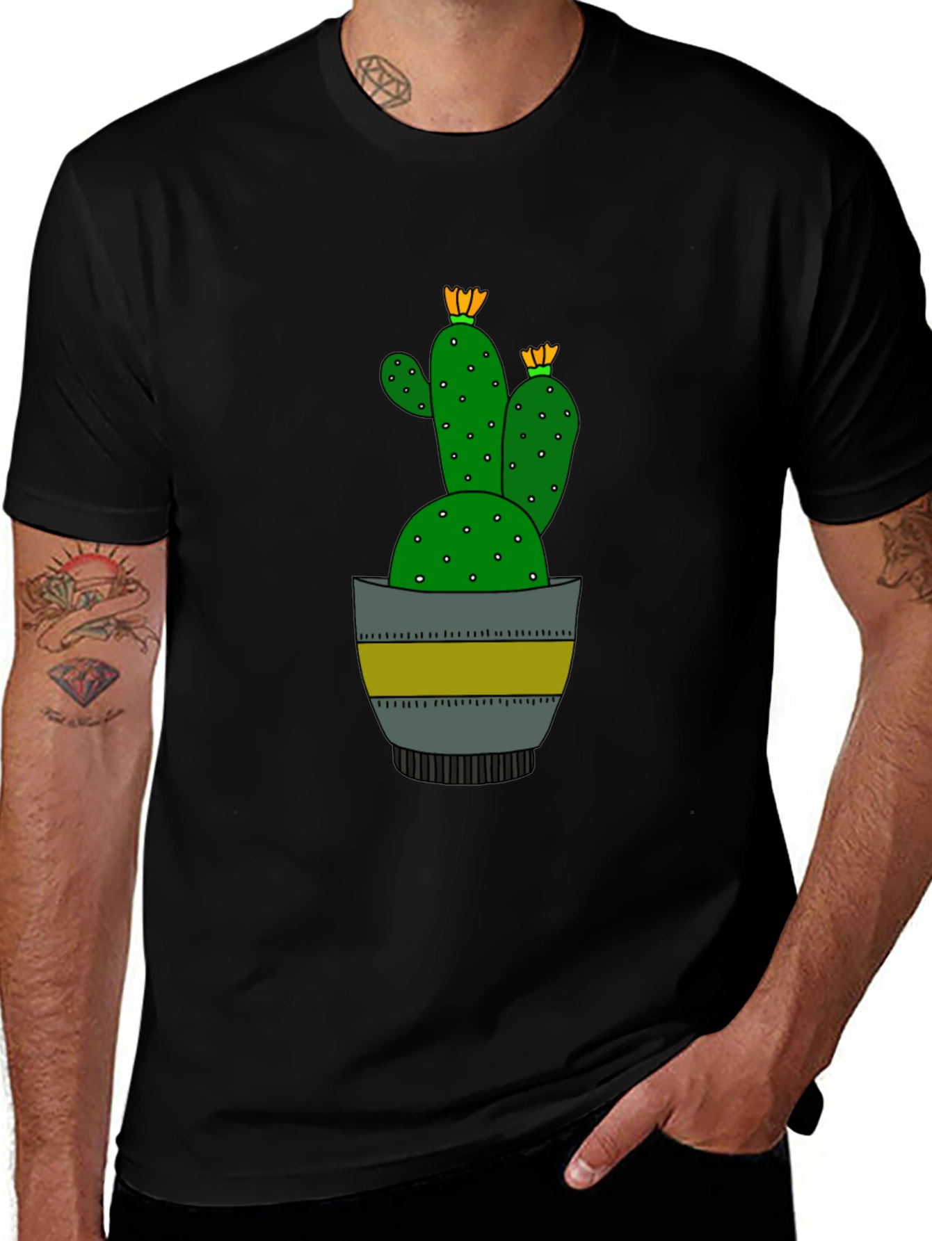 Variant 4 of Cactus Graphic T-Shirt - Stylish & Unique Design