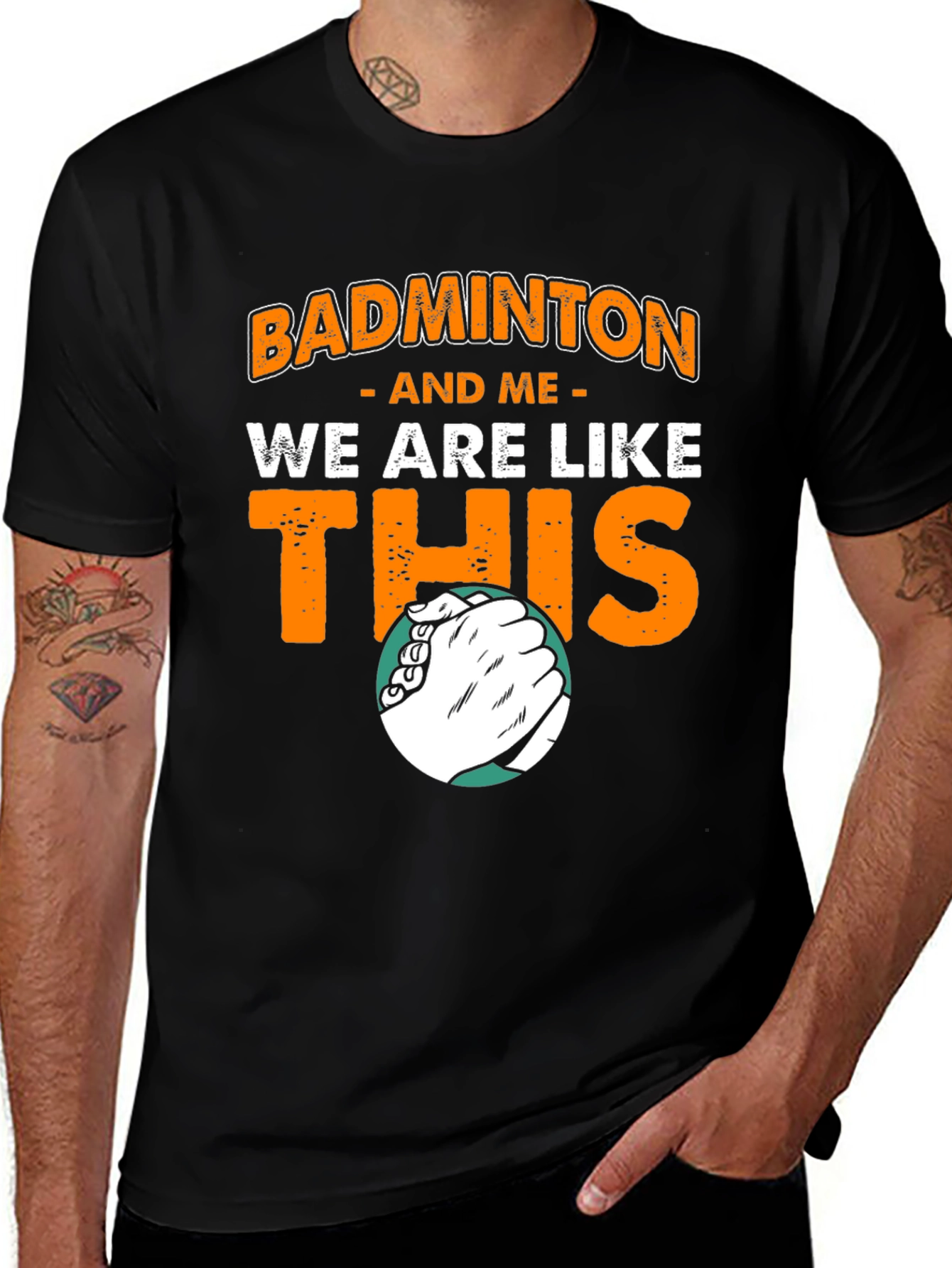Variant 8 of Badminton And Me Like This T-Shirt