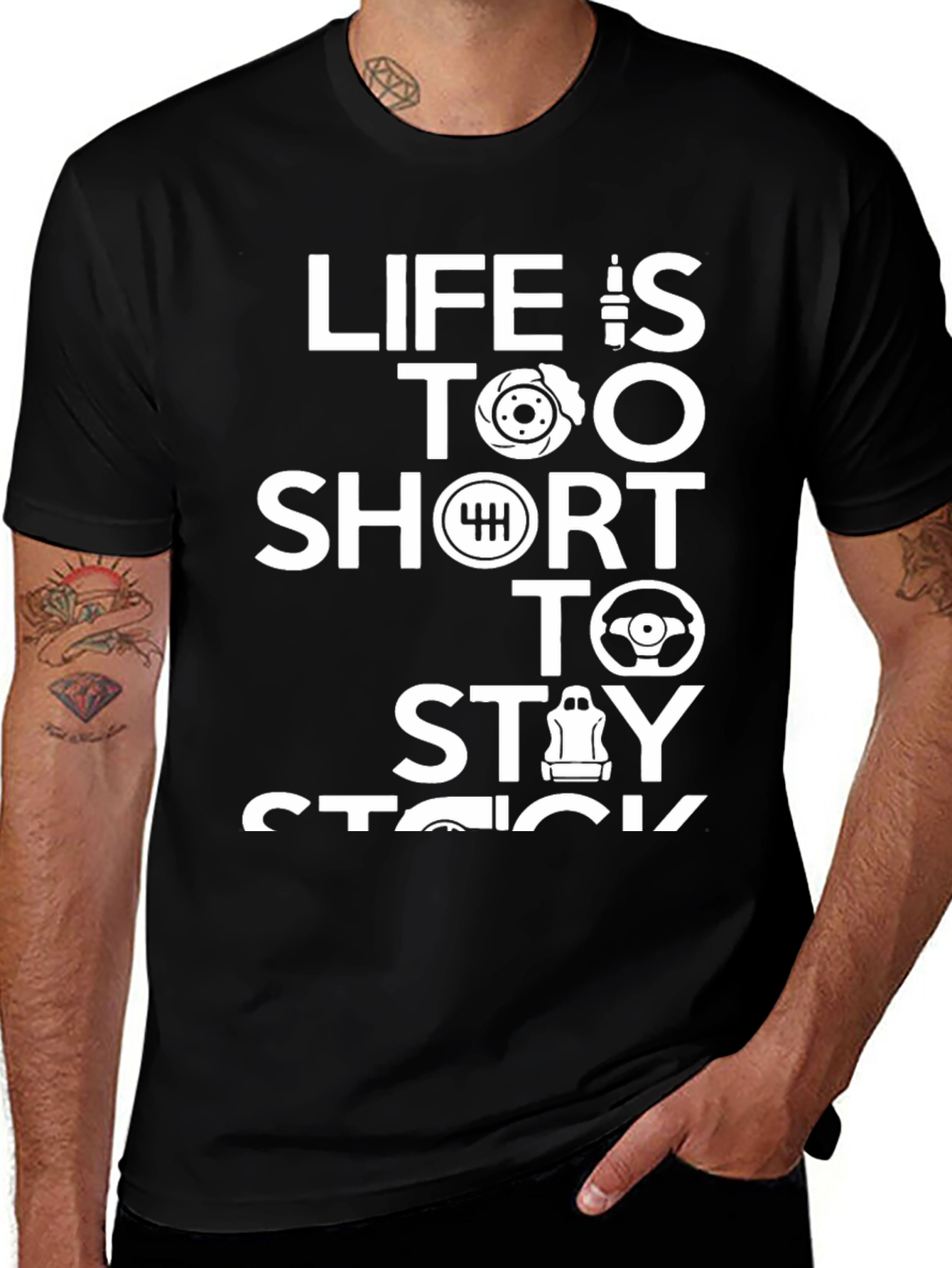 Variant 12 of Life is Too Short To Stay Stock T-Shirt