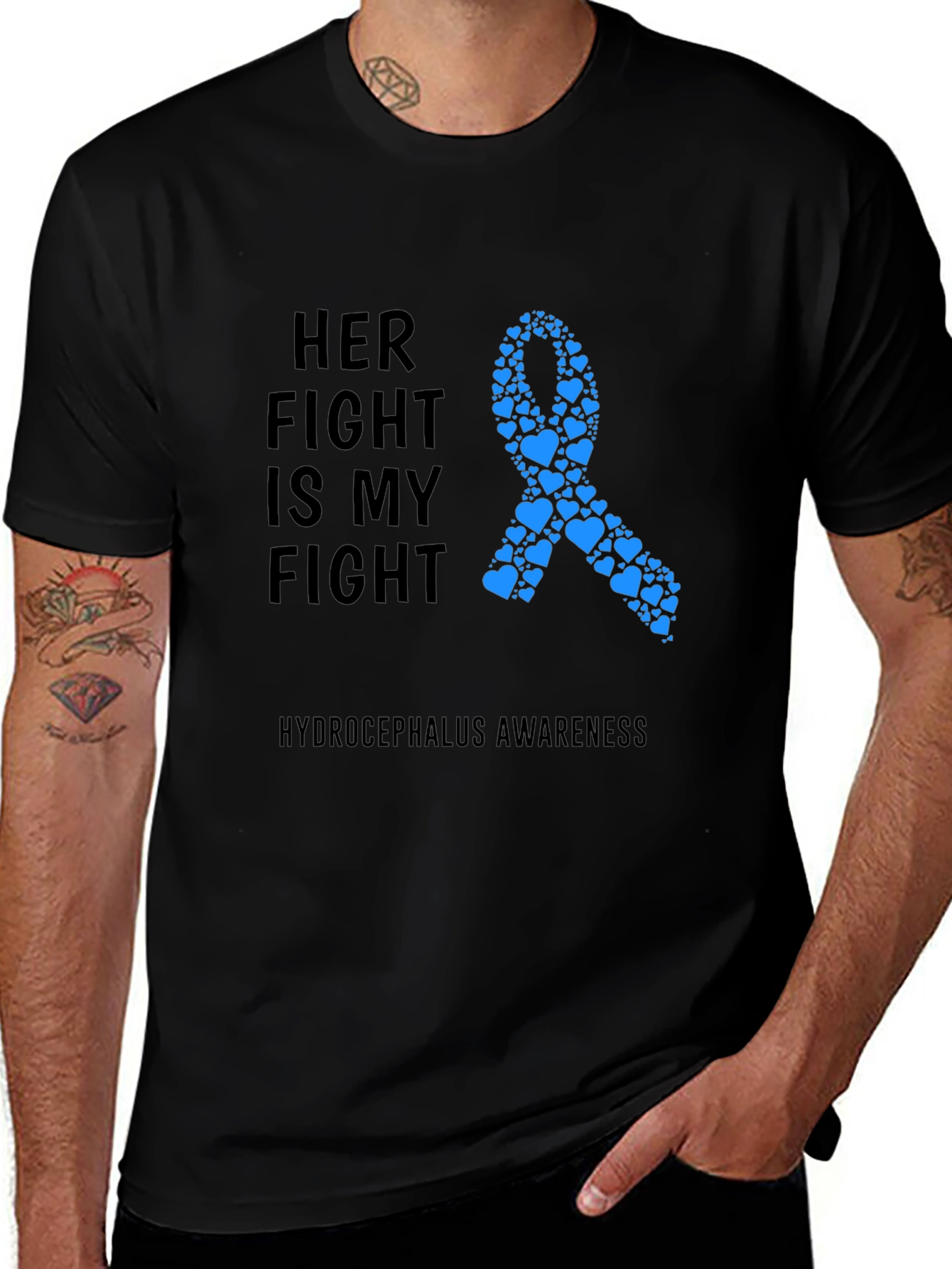 Her Fight is My Fight Hydrocephalus Awareness T-Shirt