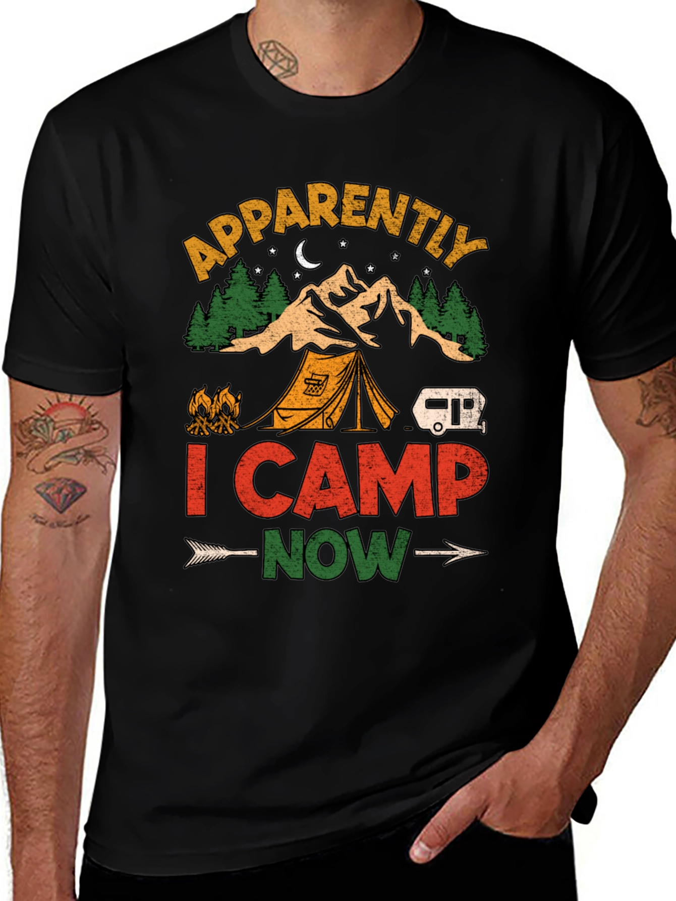 Variant 21 of Apparently I Camp Now T-Shirt