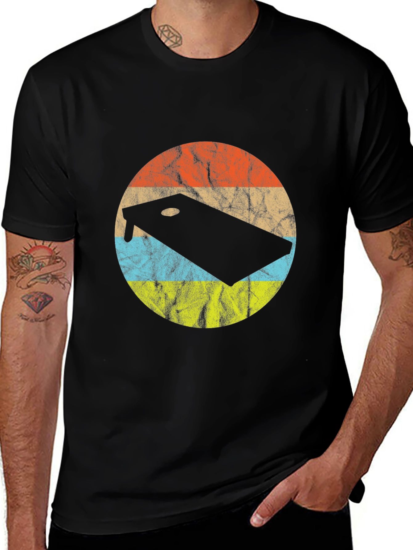 Variant 18 of Vintage Cornhole Graphic Tee - Retro Style