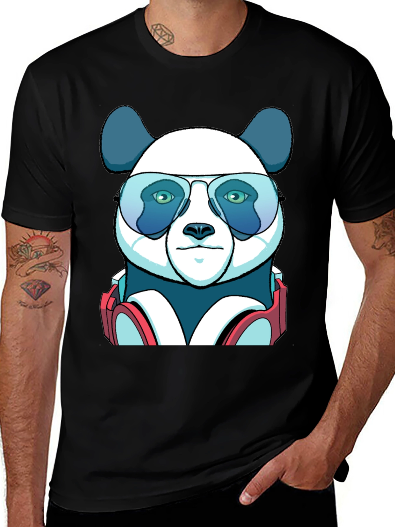 Variant 4 of Cool Panda Graphic T-Shirt - Fun & Stylish