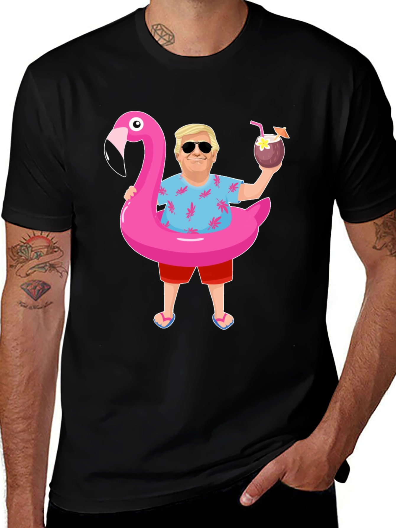 Trump Flamingo Pool Party T-Shirt